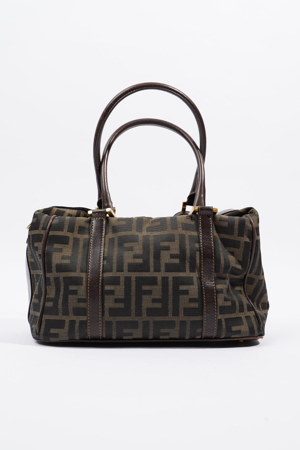 Fendi Boston Bag Zucca Print / Brown Canvas