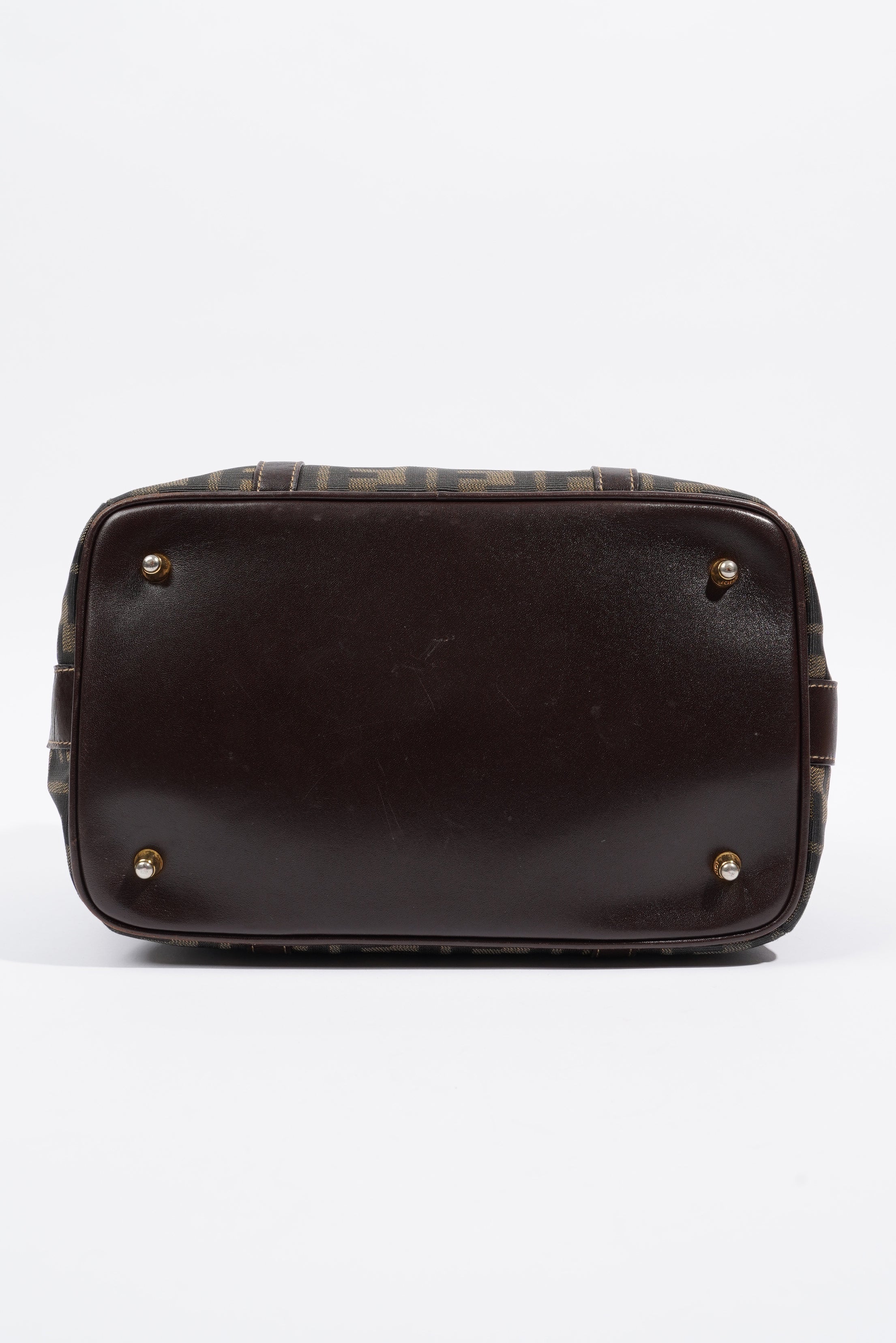 Fendi Boston Bag Zucca Print / Brown Canvas