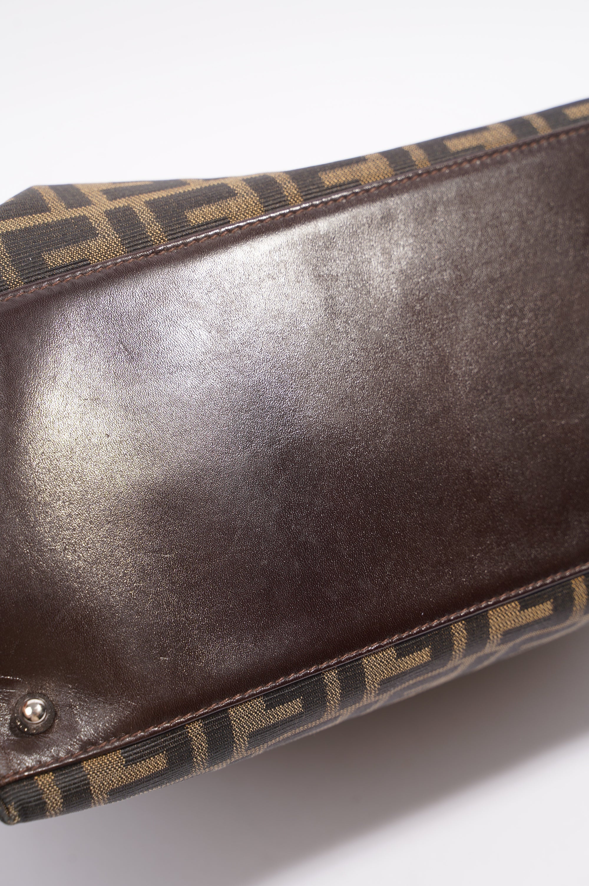 Fendi 2 Way Tote Bag Zucca Print / Brown Canvas