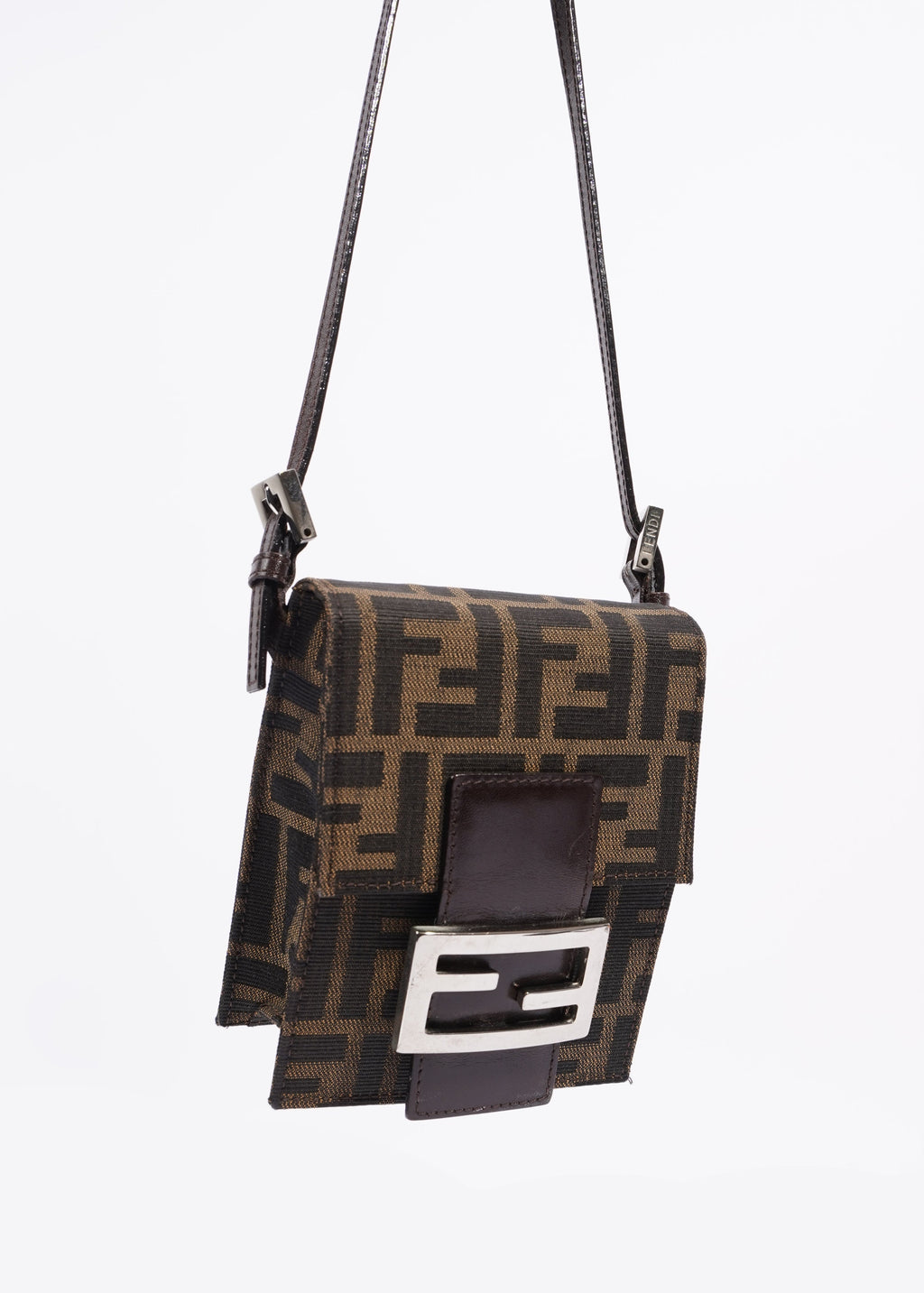 Fendi Shoulder Bag Zucca Print / Brown Canvas Mini