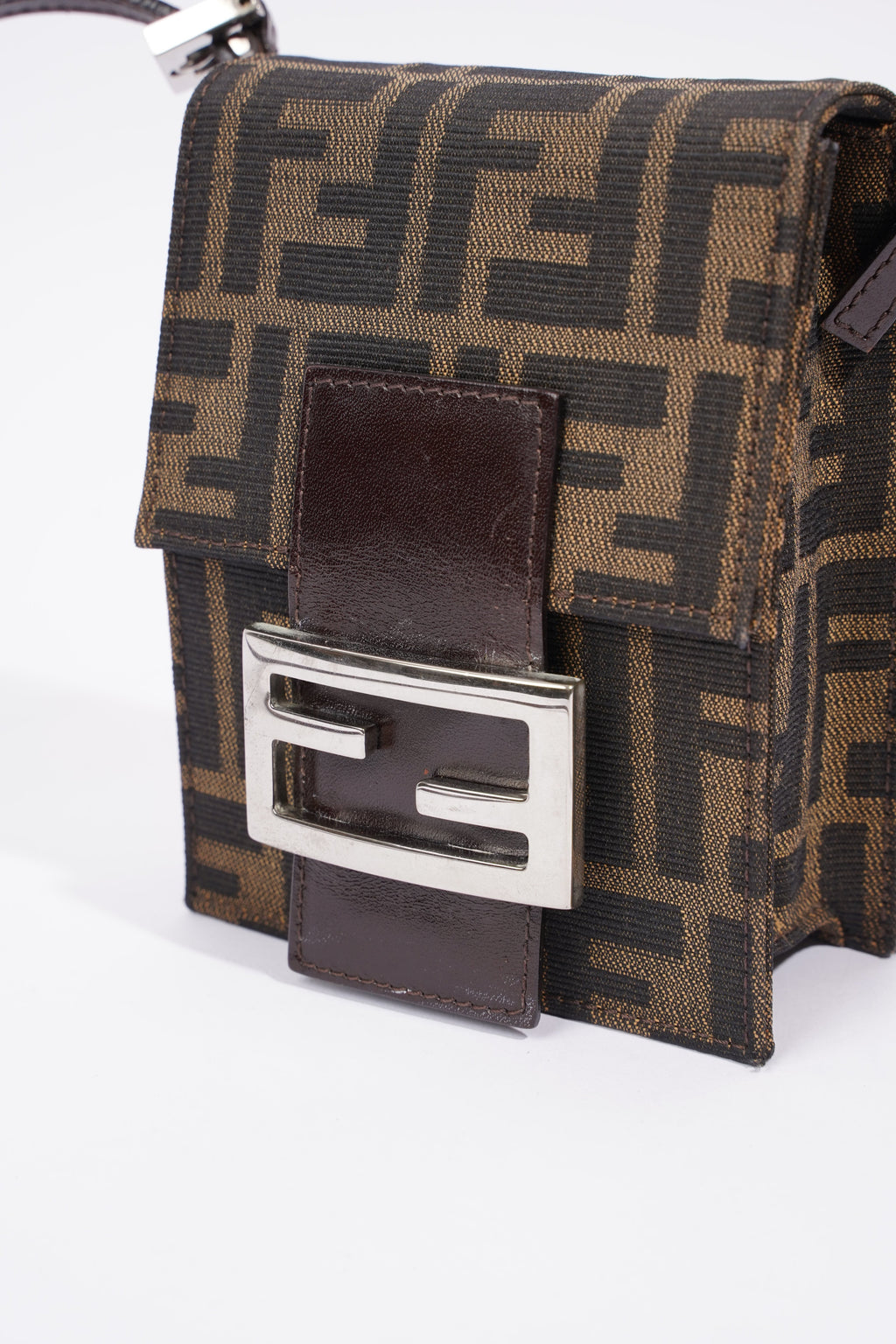 Fendi Shoulder Bag Zucca Print / Brown Canvas Mini