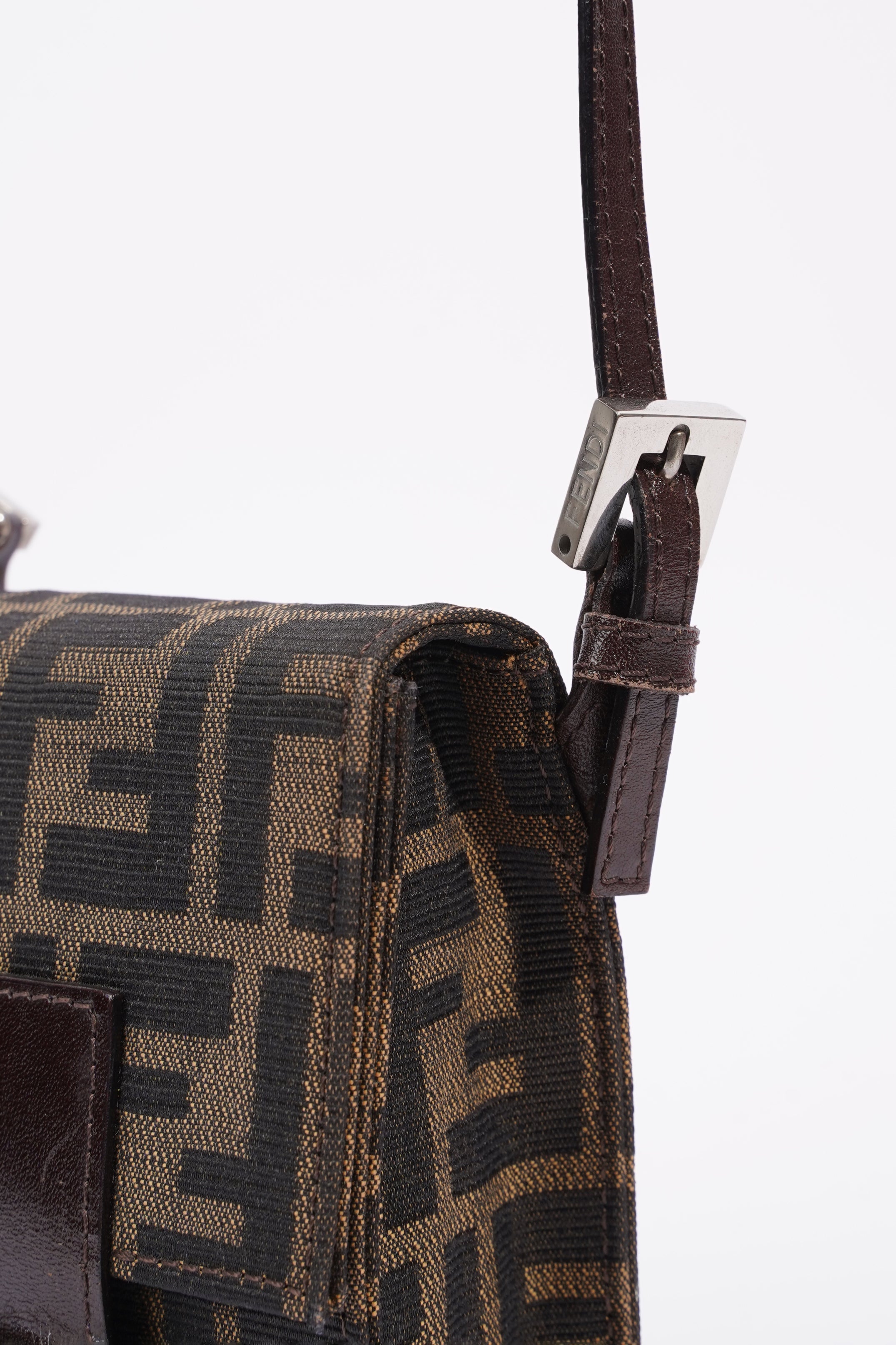 Fendi Shoulder Bag Zucca Print / Brown Canvas Mini