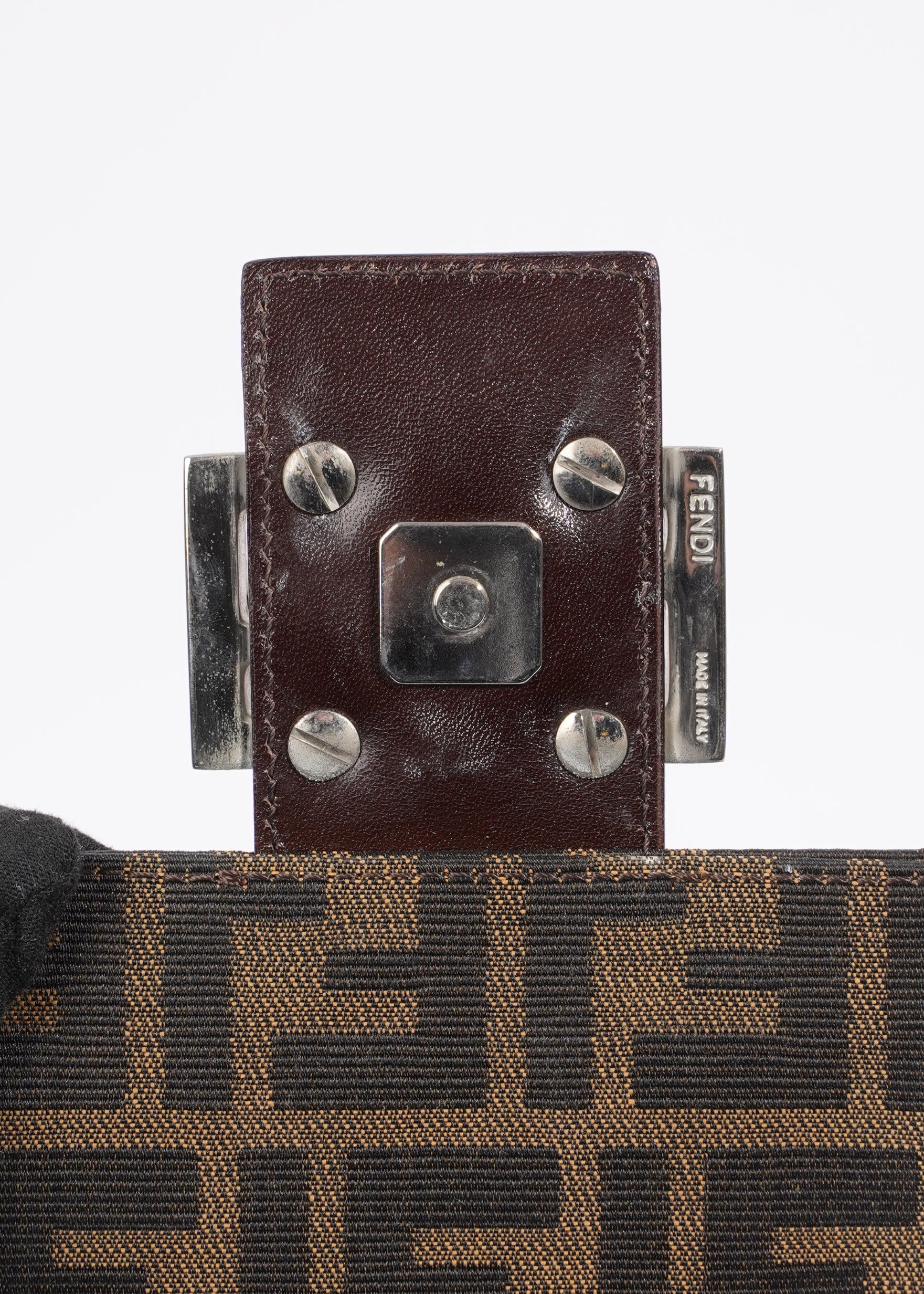 Fendi Shoulder Bag Zucca Print / Brown Canvas Mini