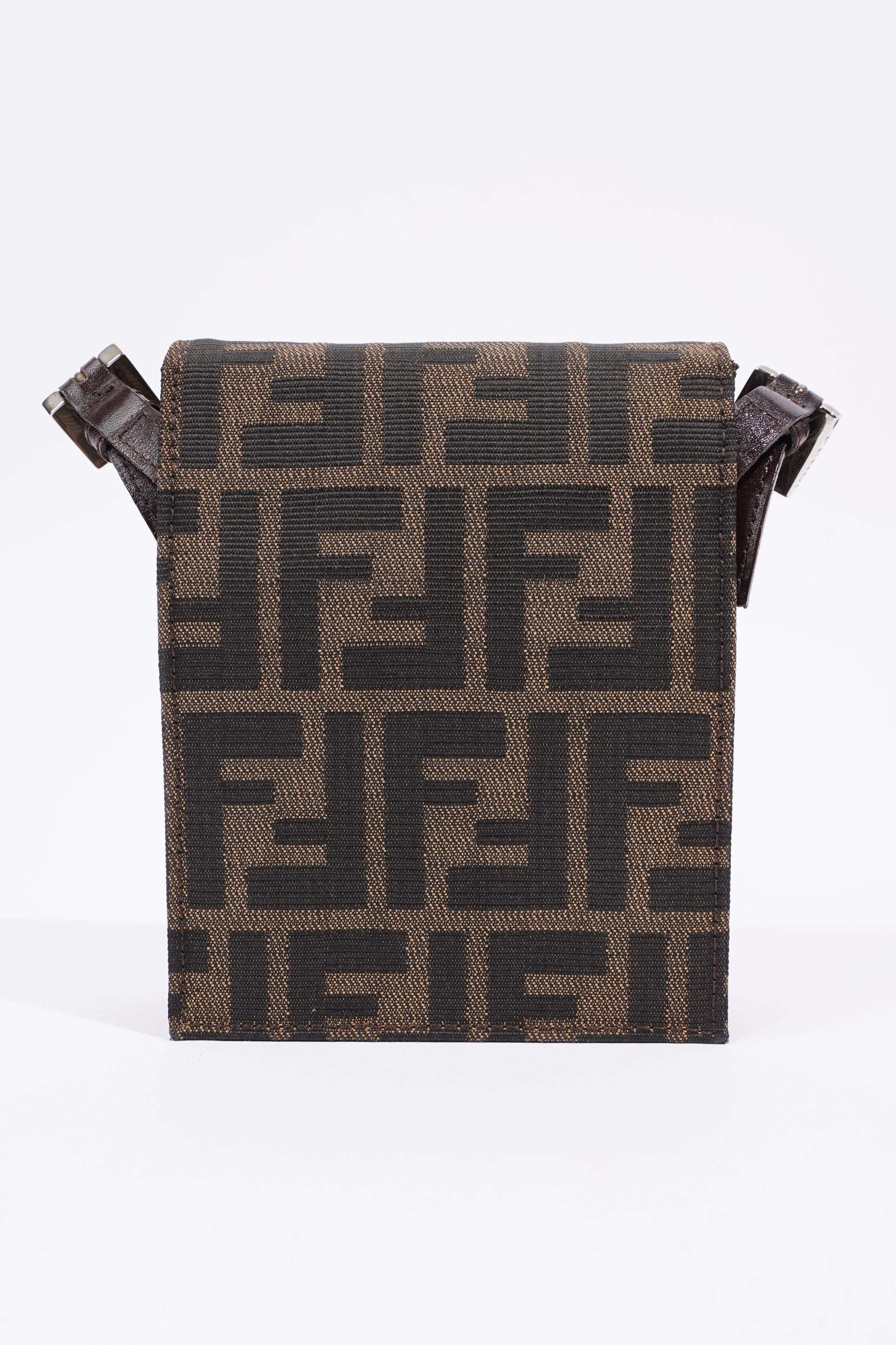 Fendi Shoulder Bag Zucca Print / Brown Canvas Mini