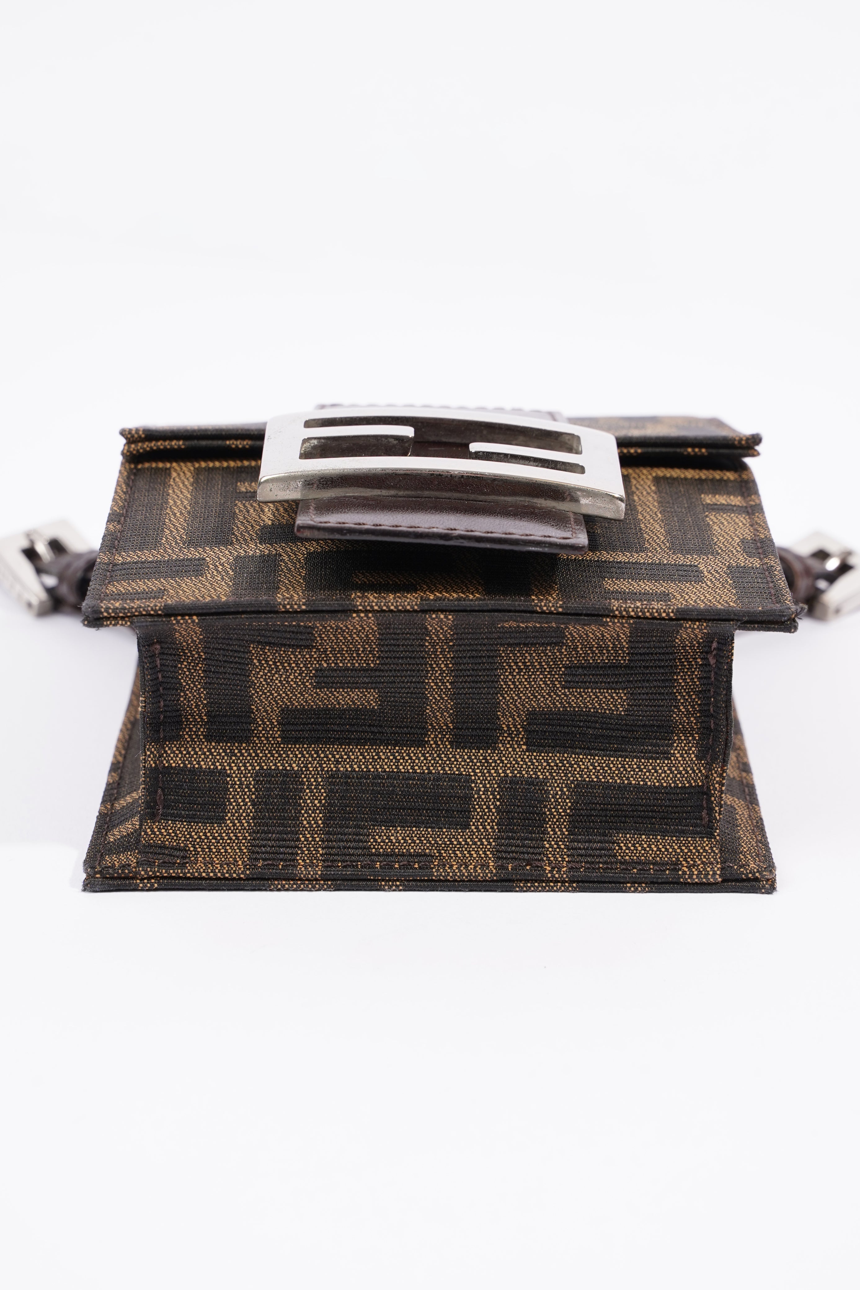 Fendi Shoulder Bag Zucca Print / Brown Canvas Mini