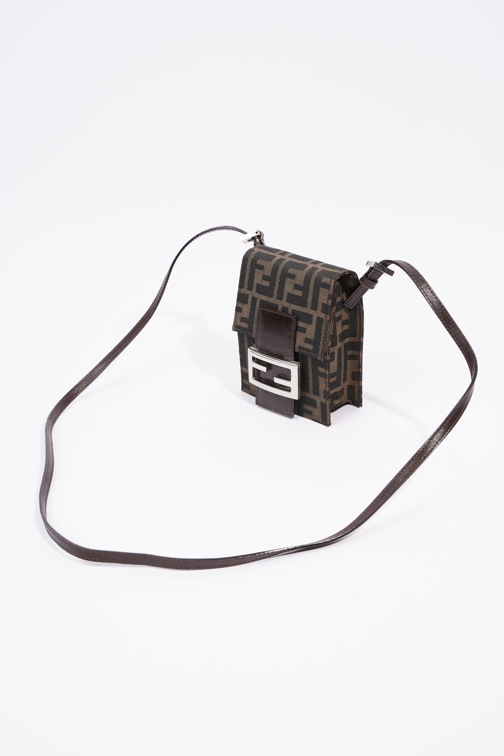Fendi Shoulder Bag Zucca Print / Brown Canvas Mini