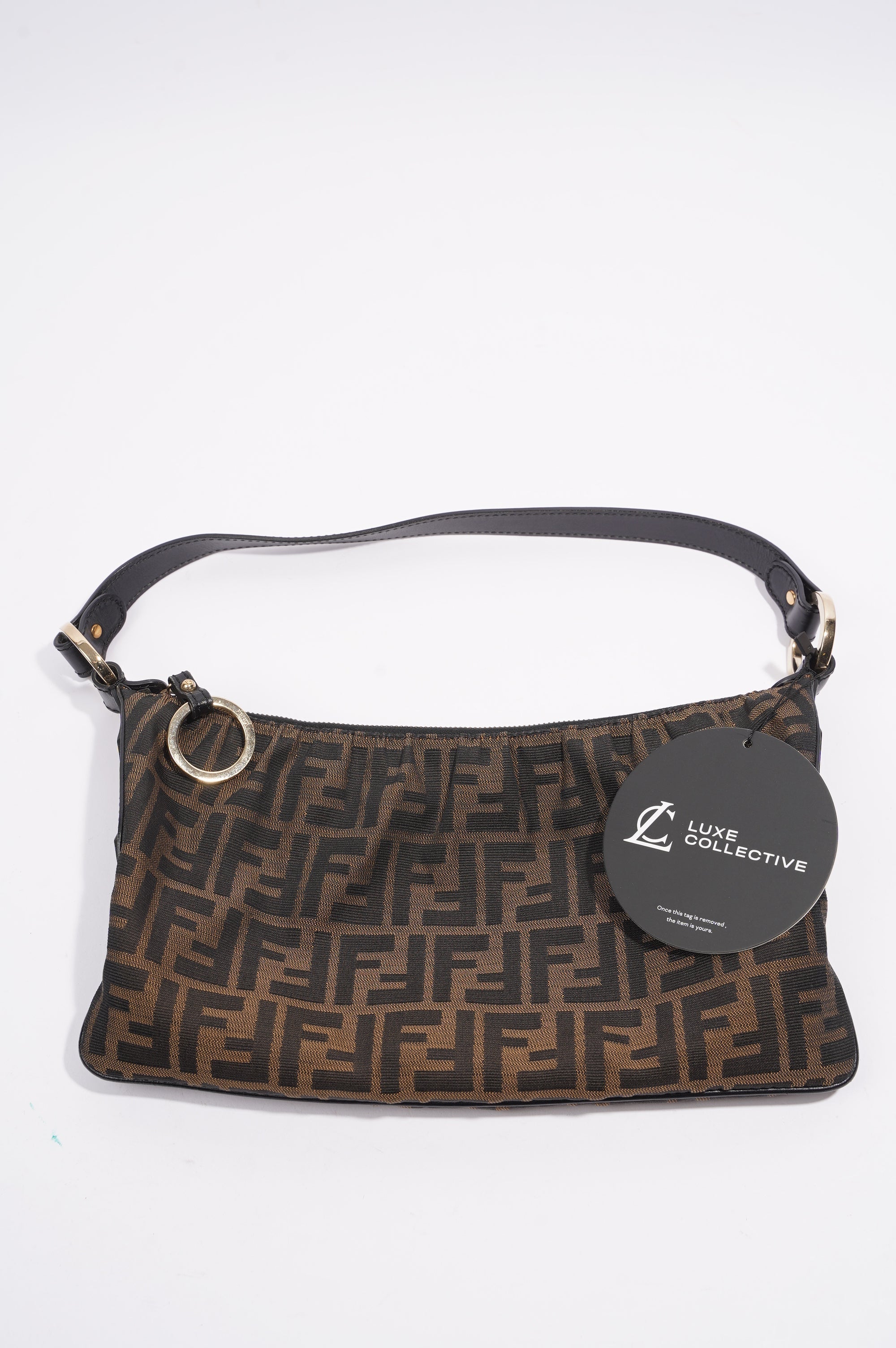 Fendi Shoulder Bag Zucca Print / Brown Canvas