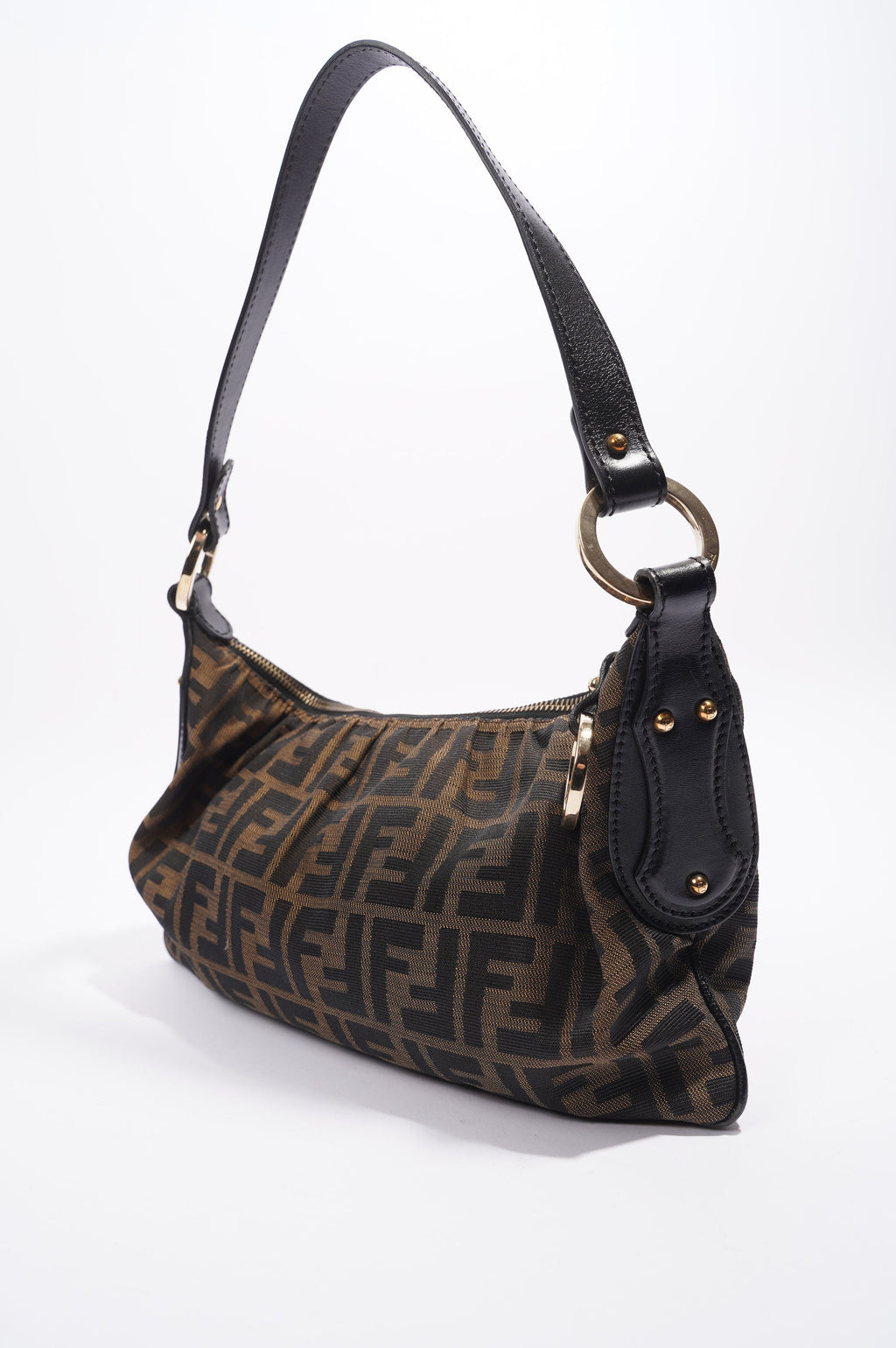 Fendi Shoulder Bag Zucca Print / Brown Canvas