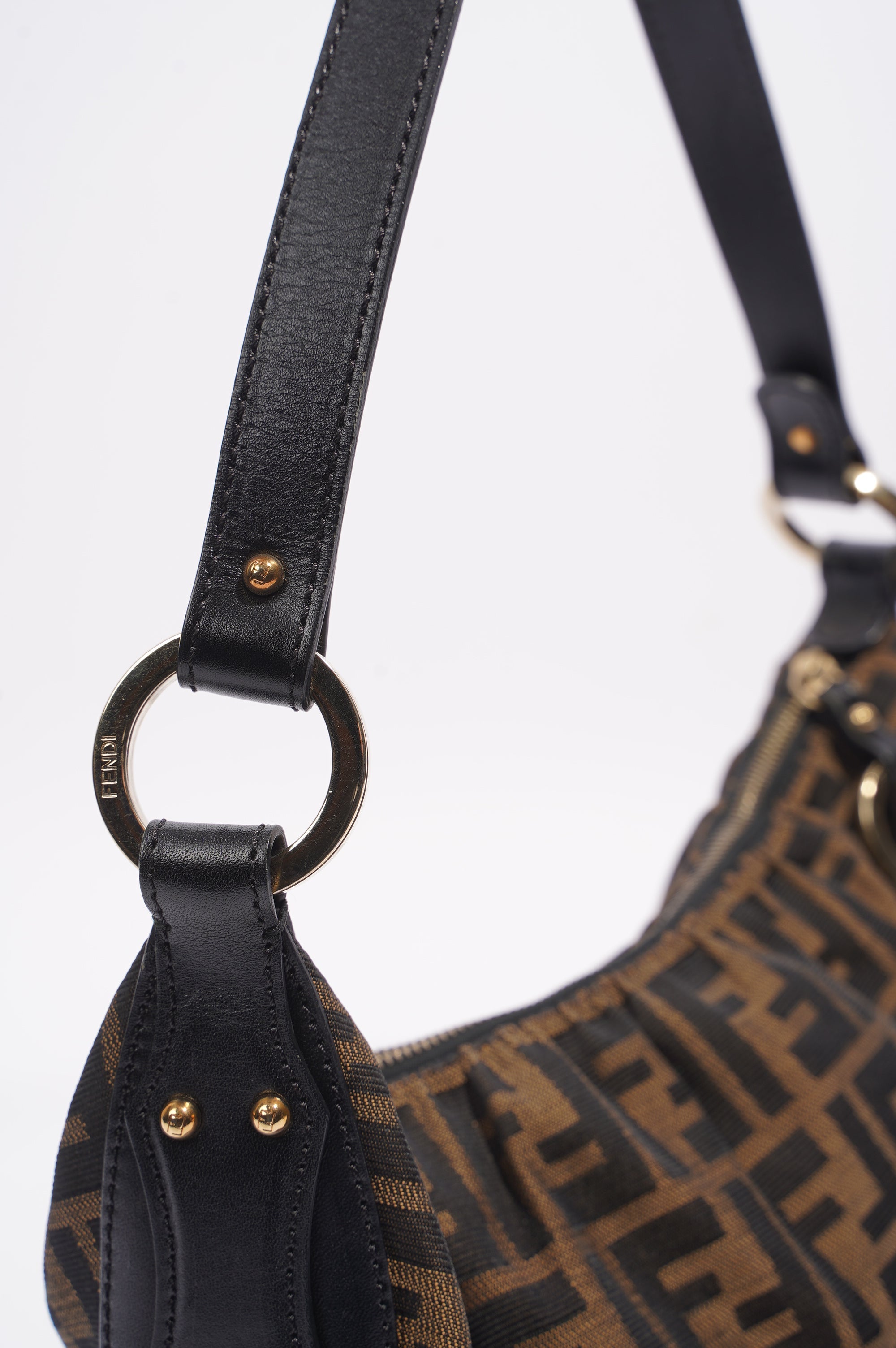 Fendi Shoulder Bag Zucca Print / Brown Canvas