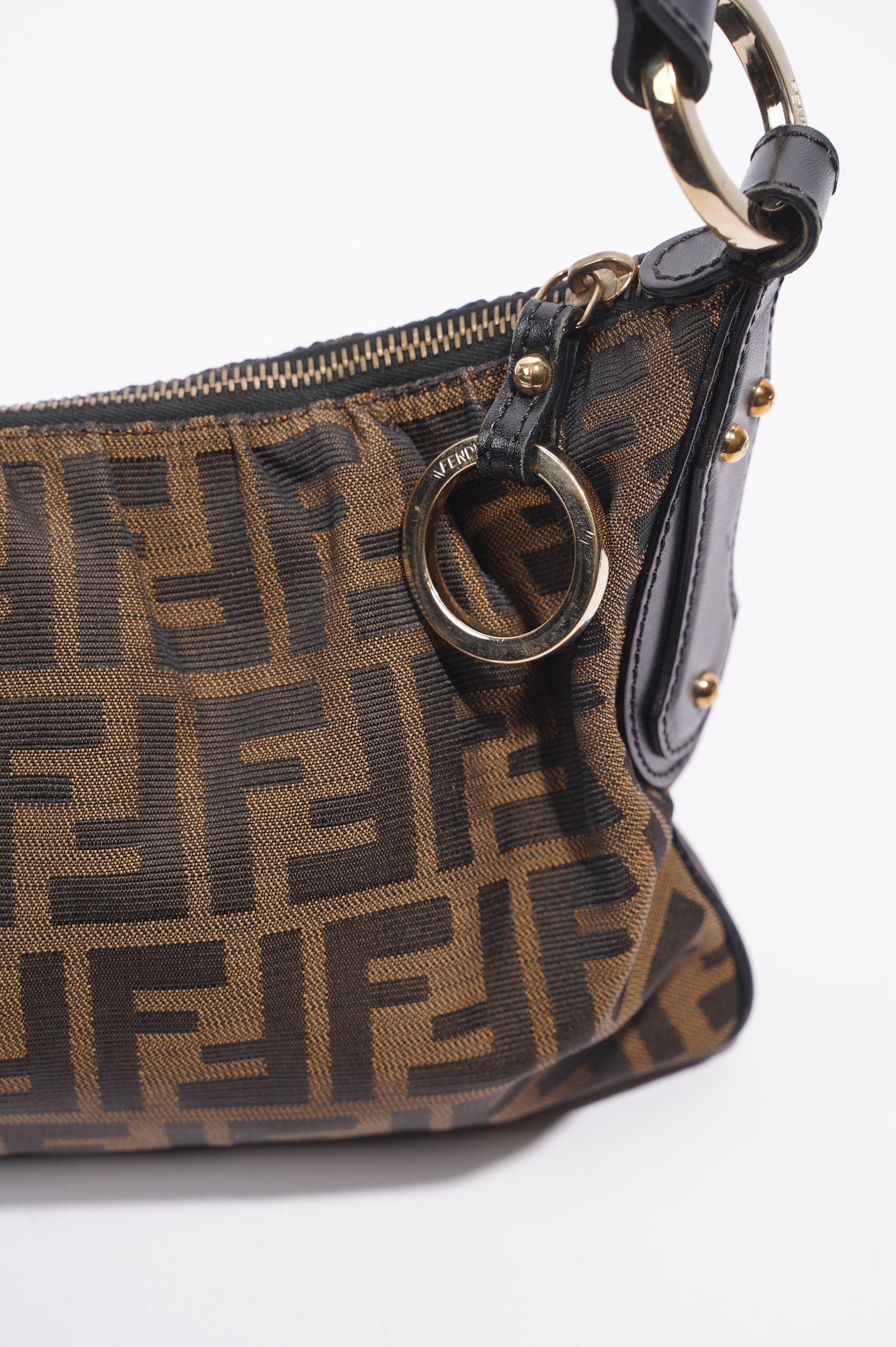 Fendi Shoulder Bag Zucca Print / Brown Canvas
