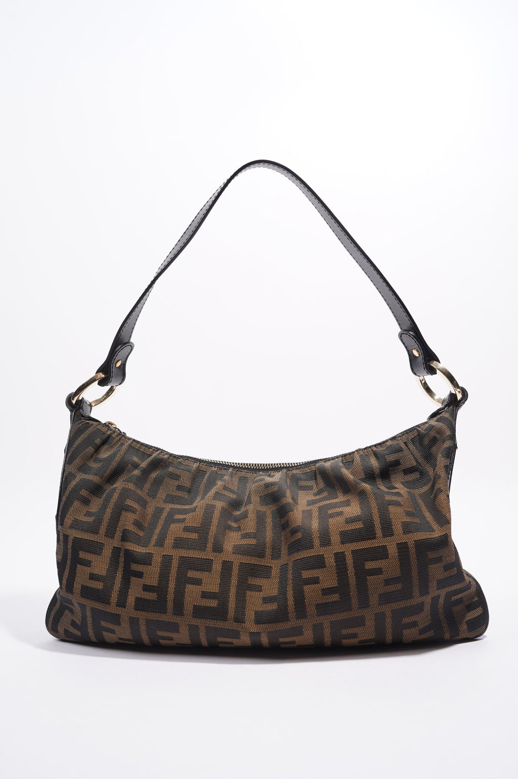 Fendi Shoulder Bag Zucca Print / Brown Canvas