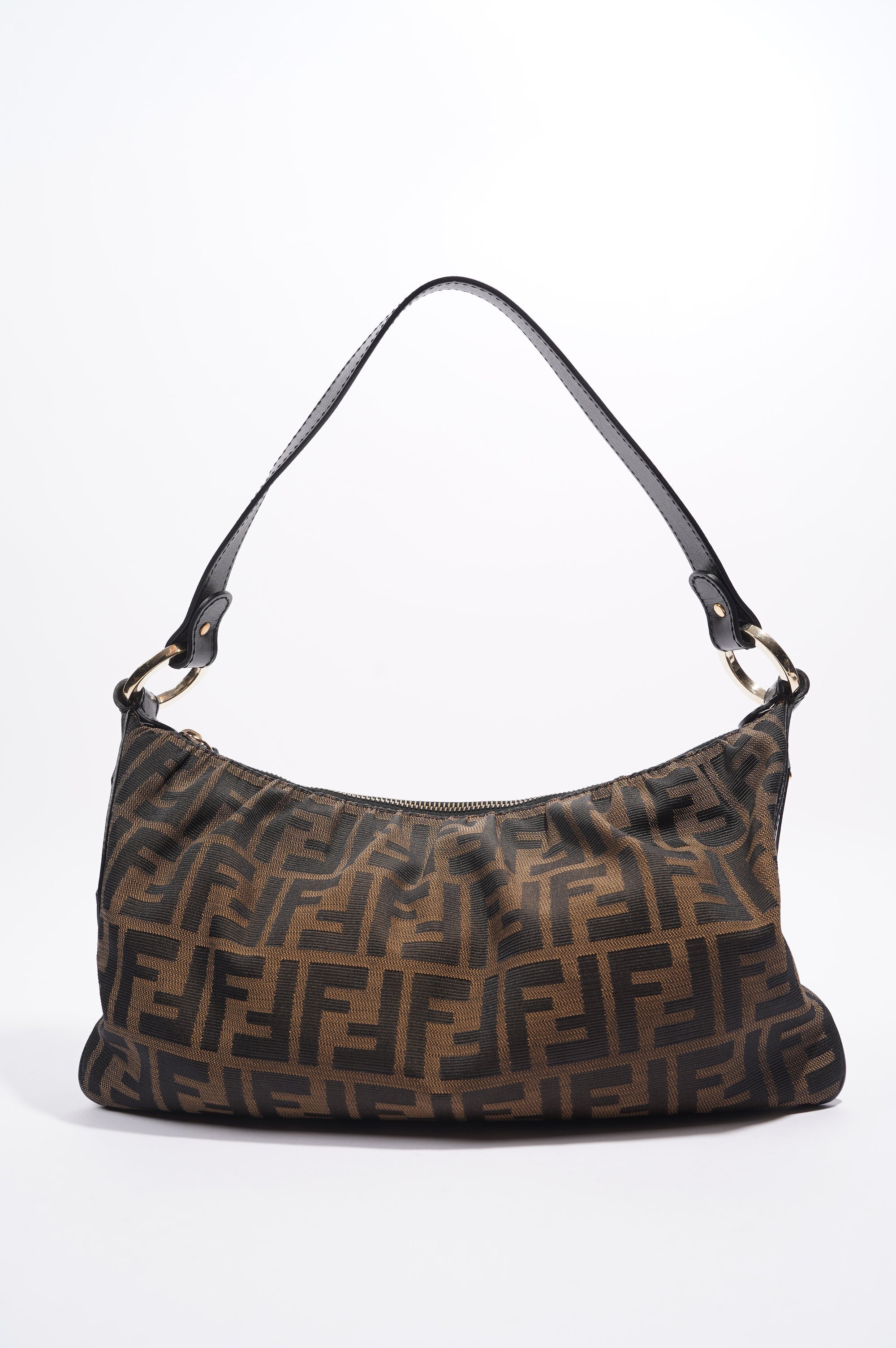 Fendi Shoulder Bag Zucca Print / Brown Canvas