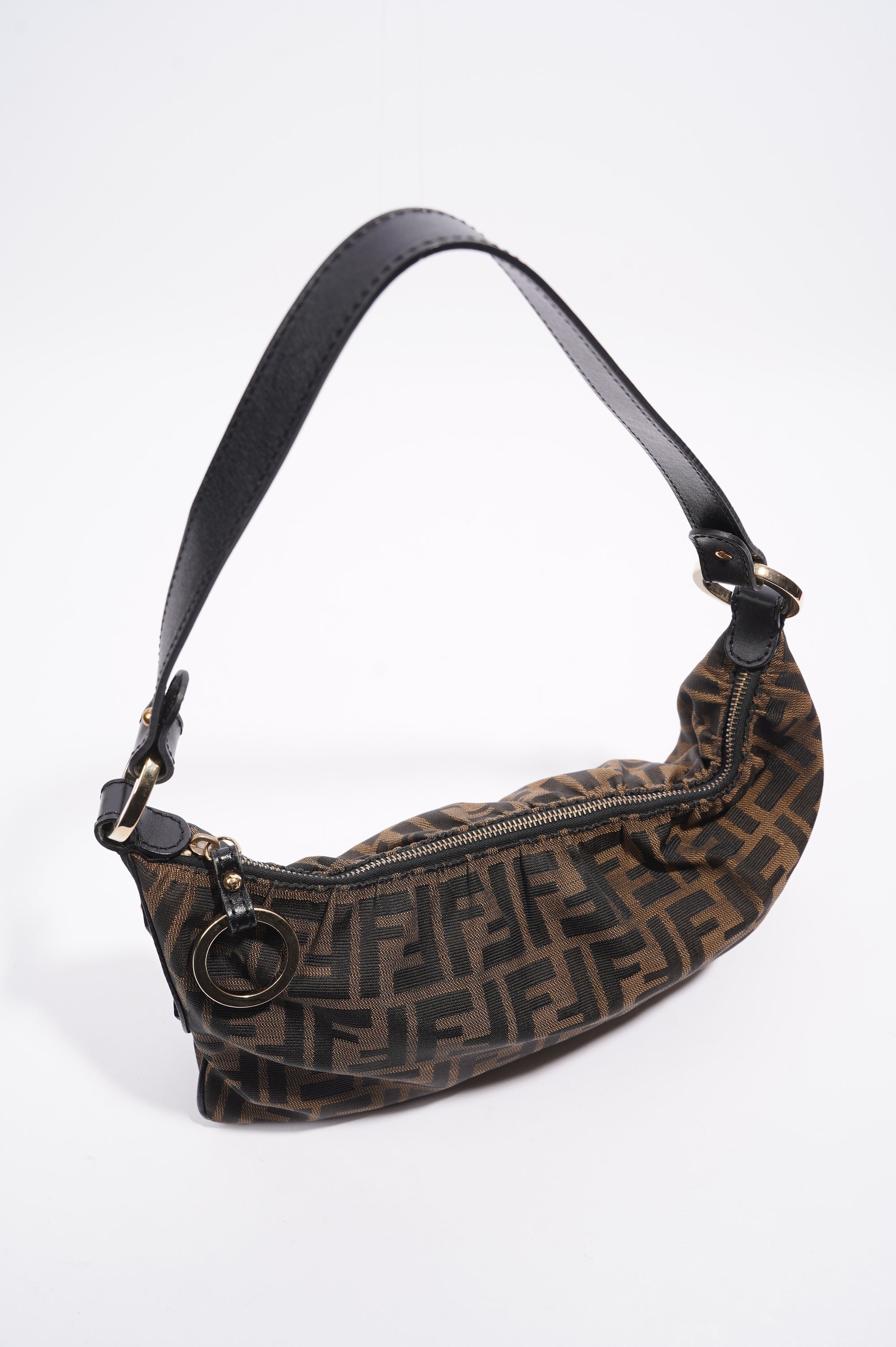 Fendi Shoulder Bag Zucca Print / Brown Canvas