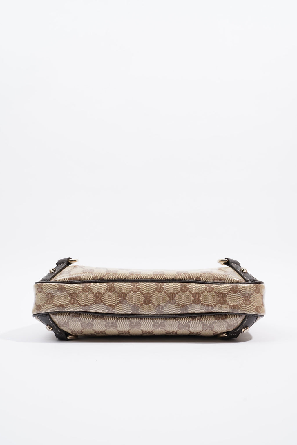 Gucci Abbey D Ring Shoulder Bag Supreme Print / Brown Canvas