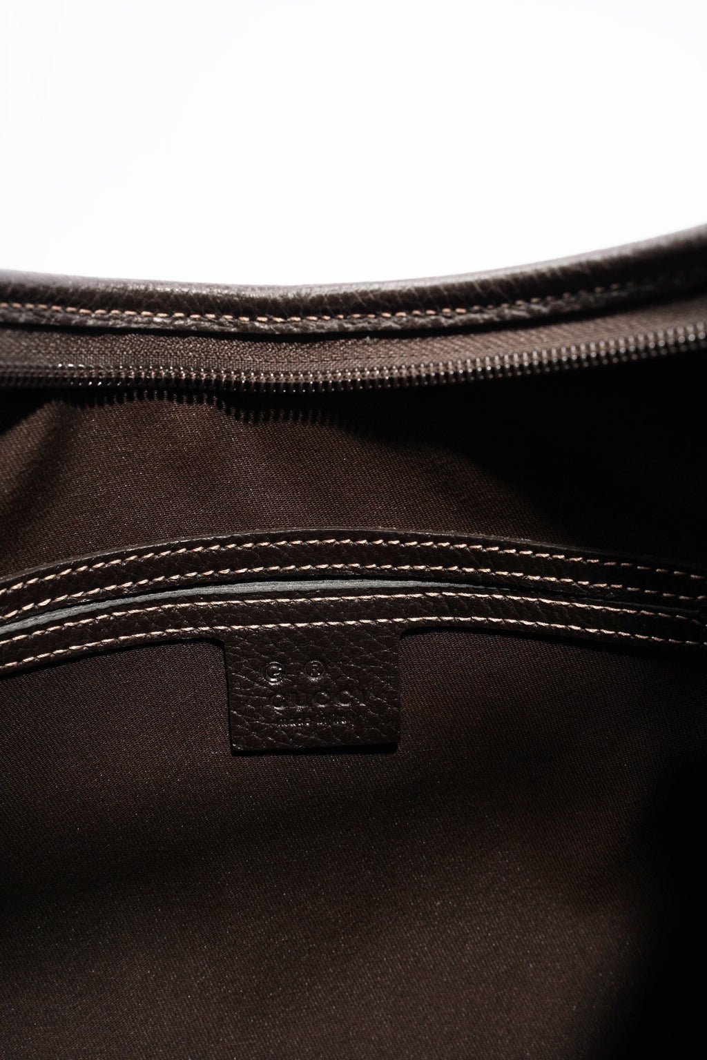Gucci Abbey D Ring Shoulder Bag Supreme Print / Brown Canvas