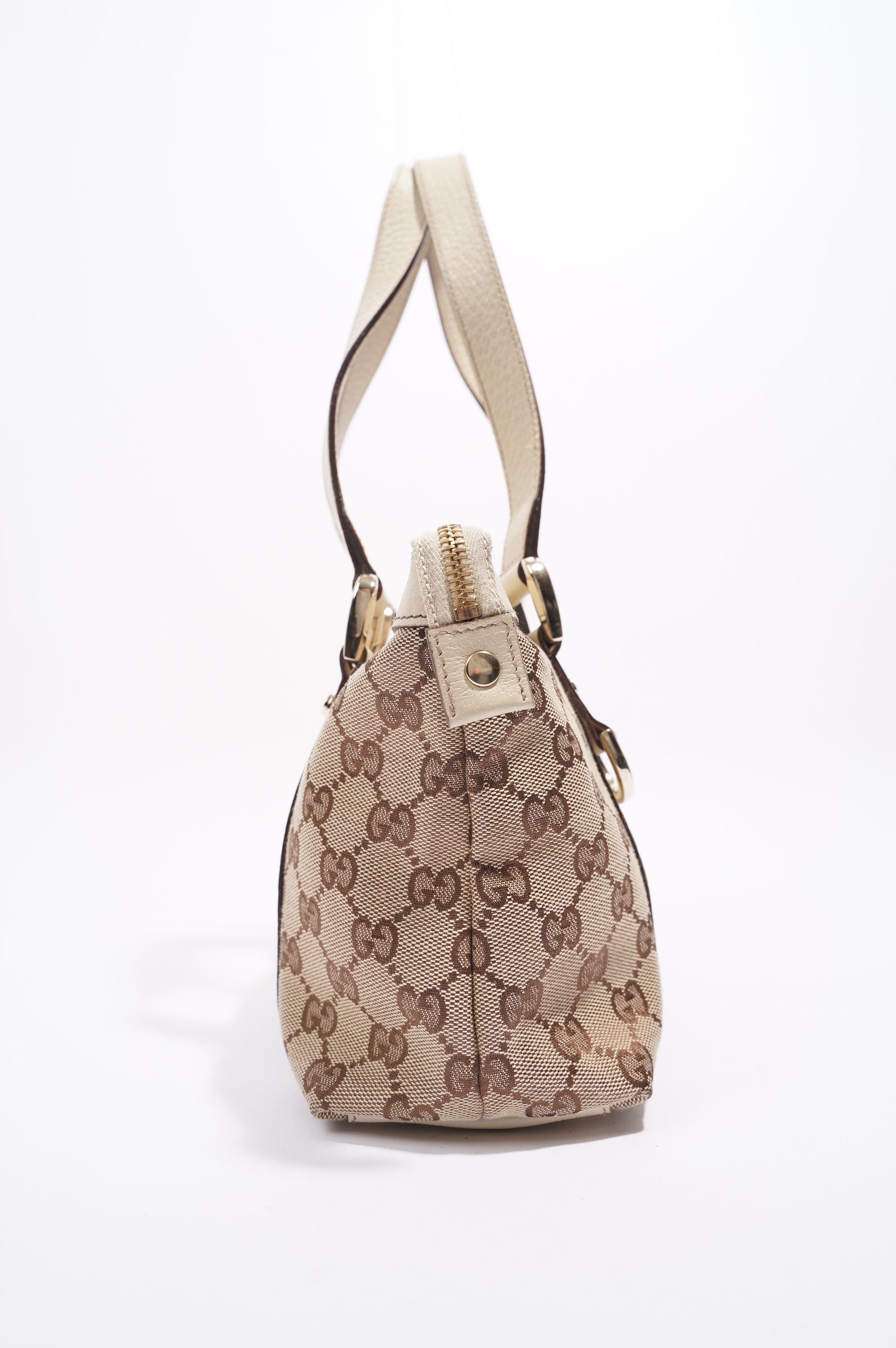 Gucci Abbey Shoulder Bag Supreme Print / White Canvas Small