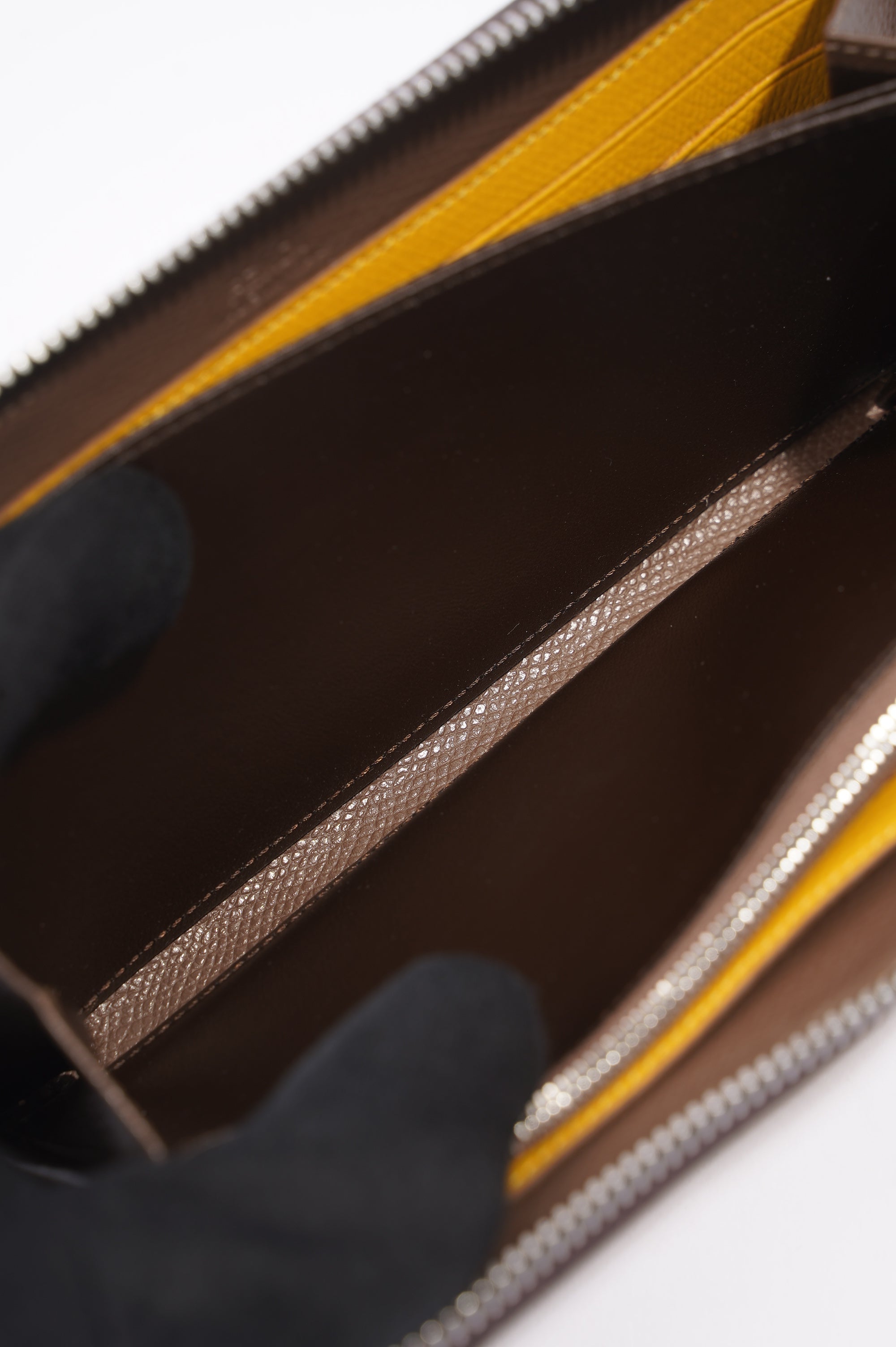 Fendi Zip Around Wallet Zucca Print / Yellow Canvas