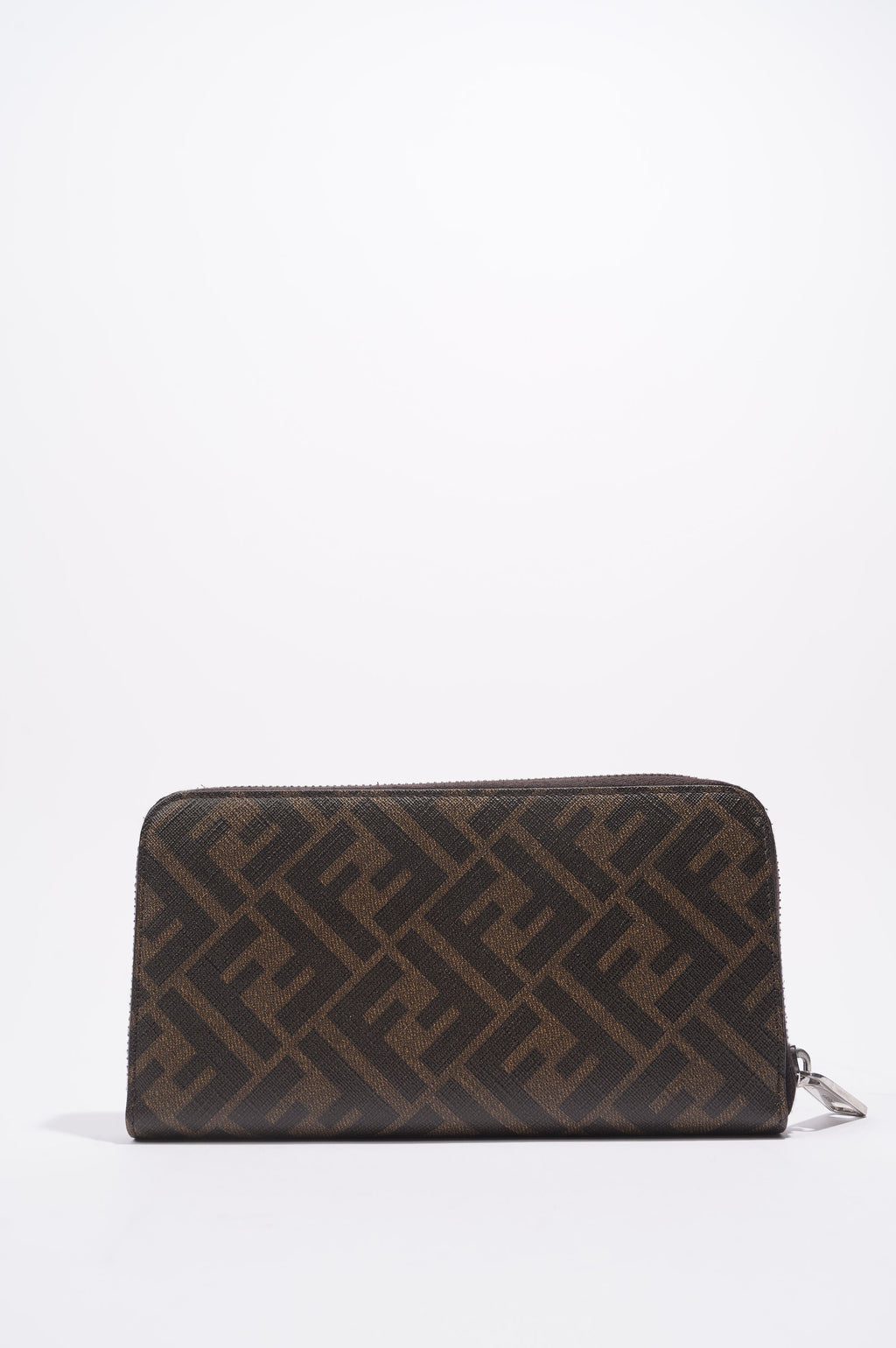 Fendi Zip Around Wallet Zucca Print / Yellow Canvas