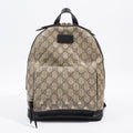 Gucci Bees Backpack Supreme Print / Gold / Black Canvas Small