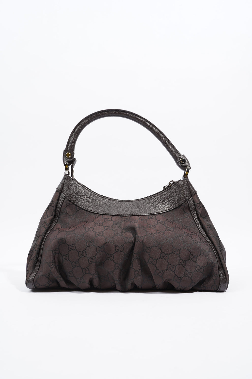 Gucci Abbey Shoulder Bag Supreme Print / Chocolate Brown Canvas