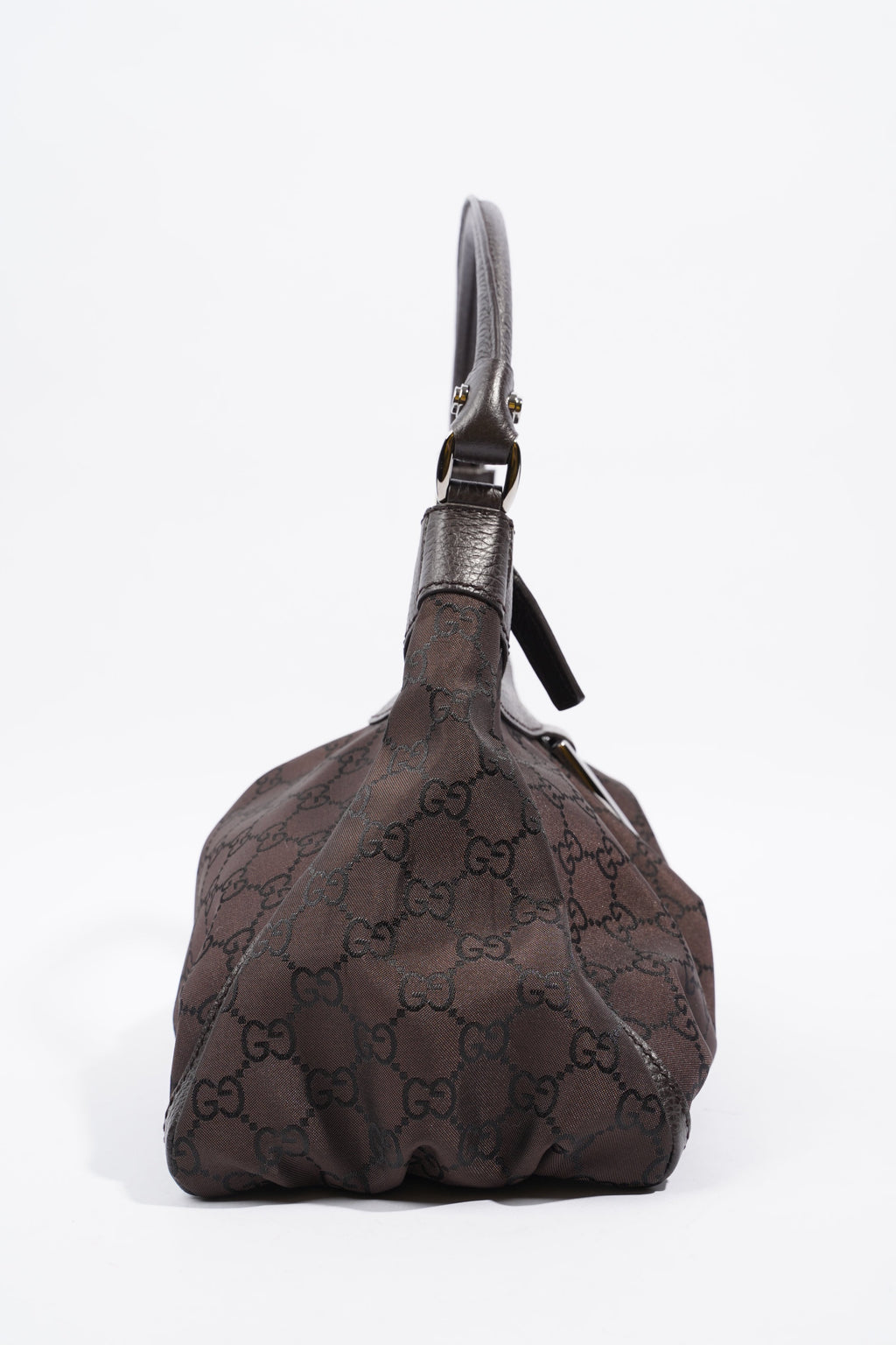 Gucci Abbey Shoulder Bag Supreme Print / Chocolate Brown Canvas