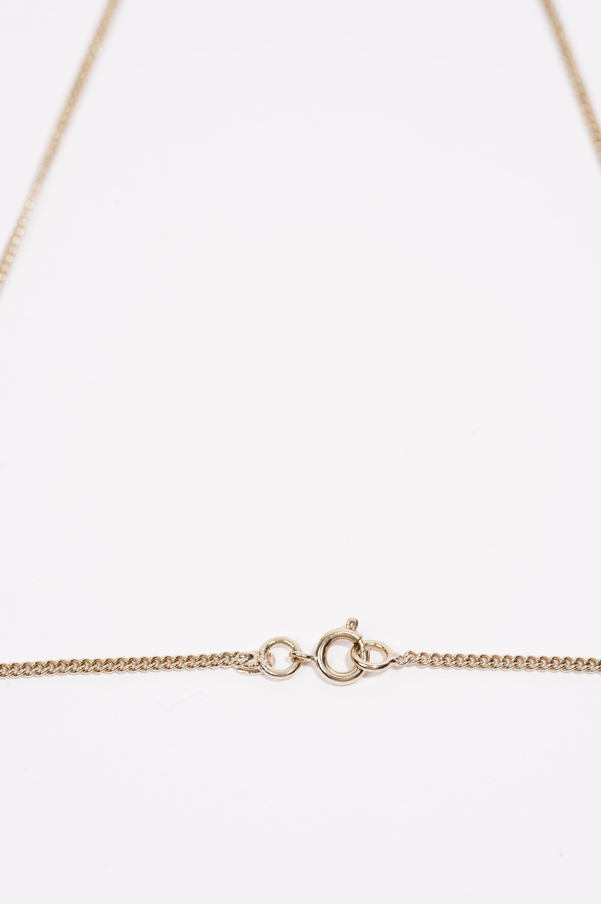 Chanel Logo Necklace Silver / Multicolour Diamantes Base Metal