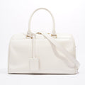 Saint Laurent Duffle Bag White Leather Small