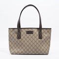 Gucci Zipped Mini Tote Supreme Print / Brown Canvas