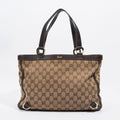 Gucci Abbey Tote Bag Supreme Print / Brown Canvas