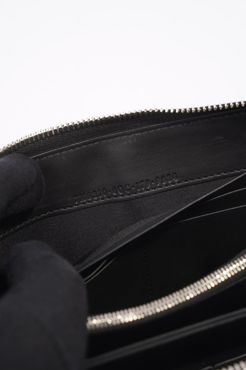 Fendi Monster Eye Wallet Black Leather