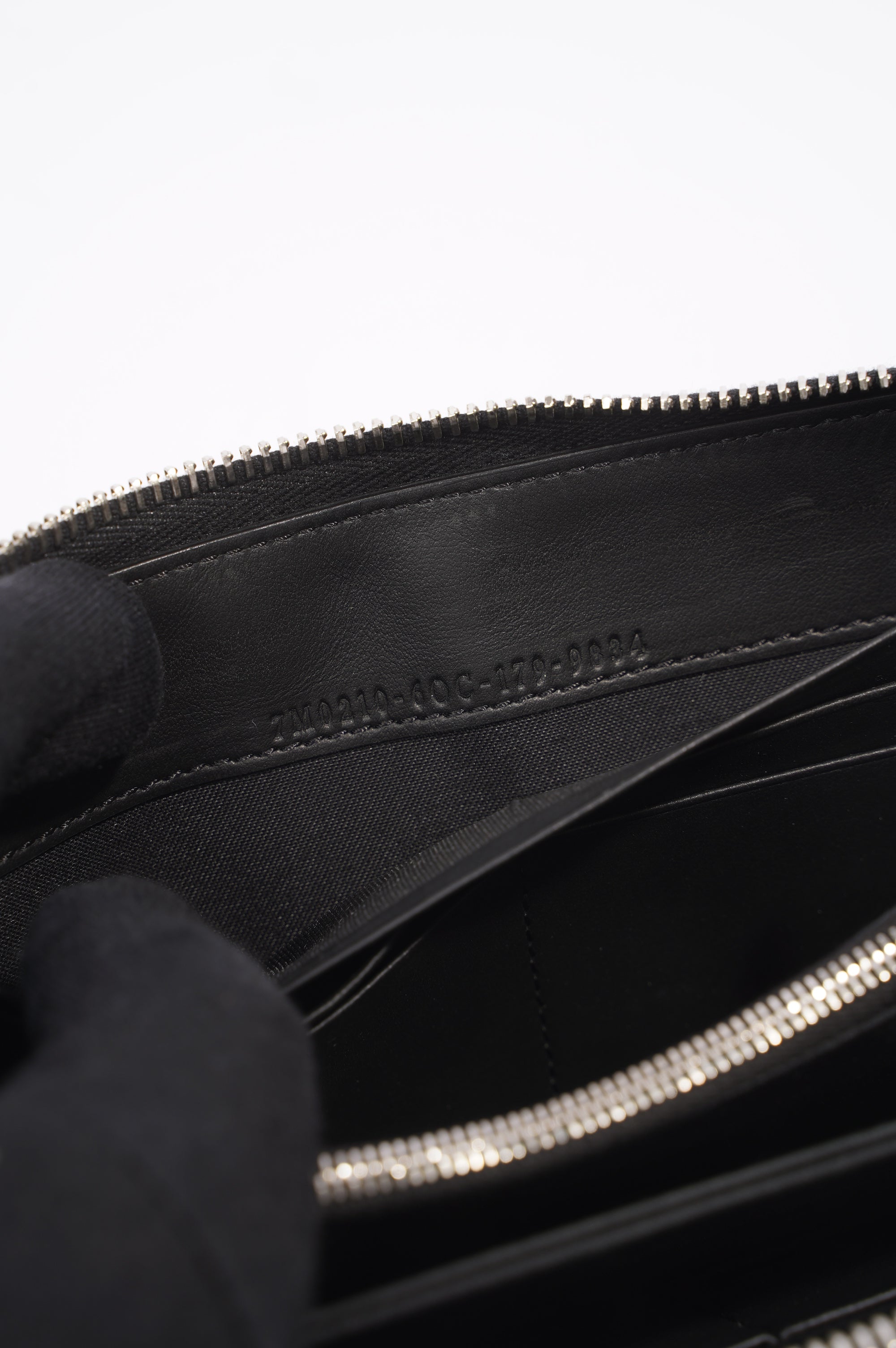Fendi Monster Eye Wallet Black Leather