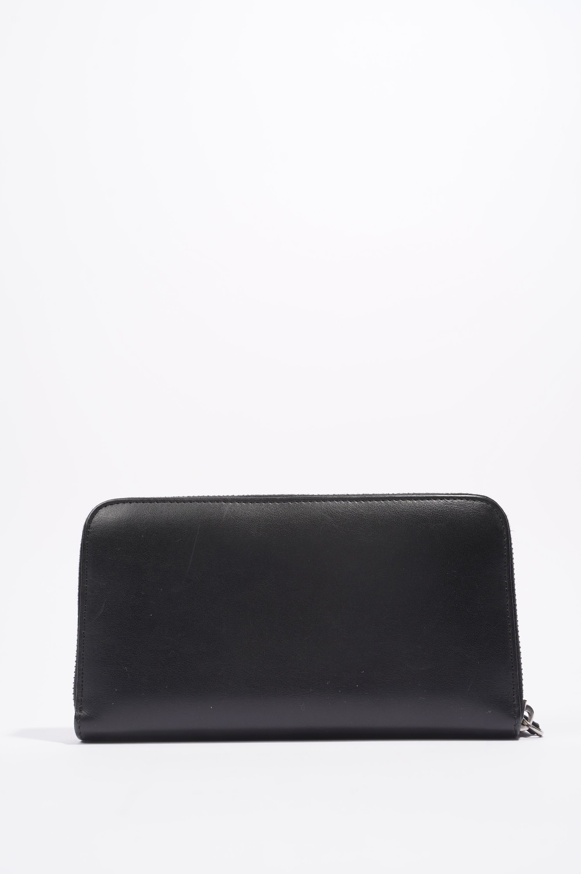 Fendi Monster Eye Wallet Black Leather