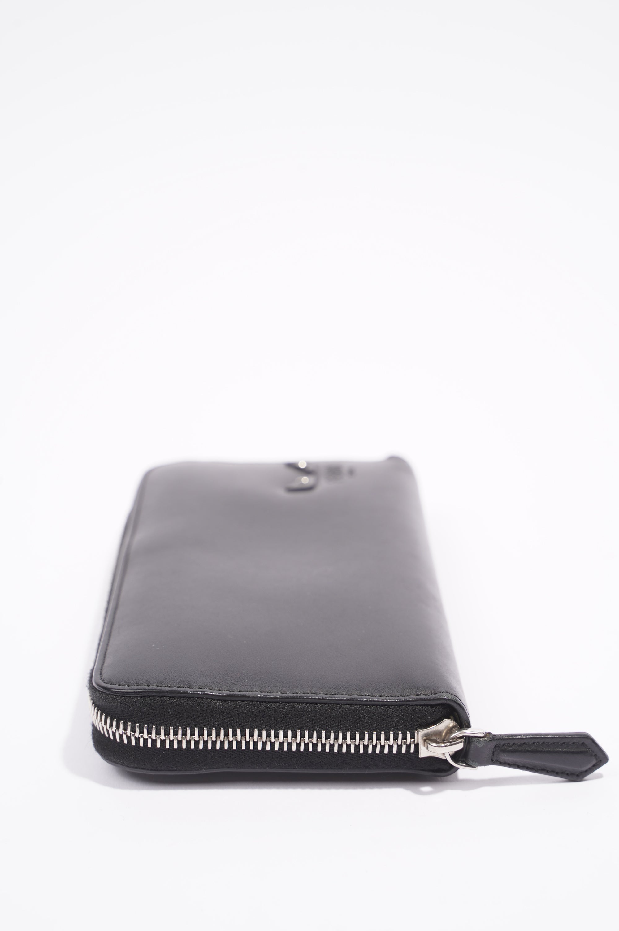 Fendi Monster Eye Wallet Black Leather