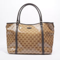 Gucci Tote Bag Supreme Print / Brown Coated Canvas