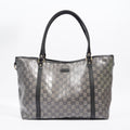 Gucci Tote Bag Metalic Supreme Print / Navy Coated Canvas