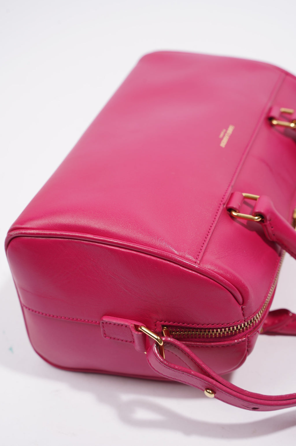 Saint Laurent Mini Duffle Bag Pink Leather
