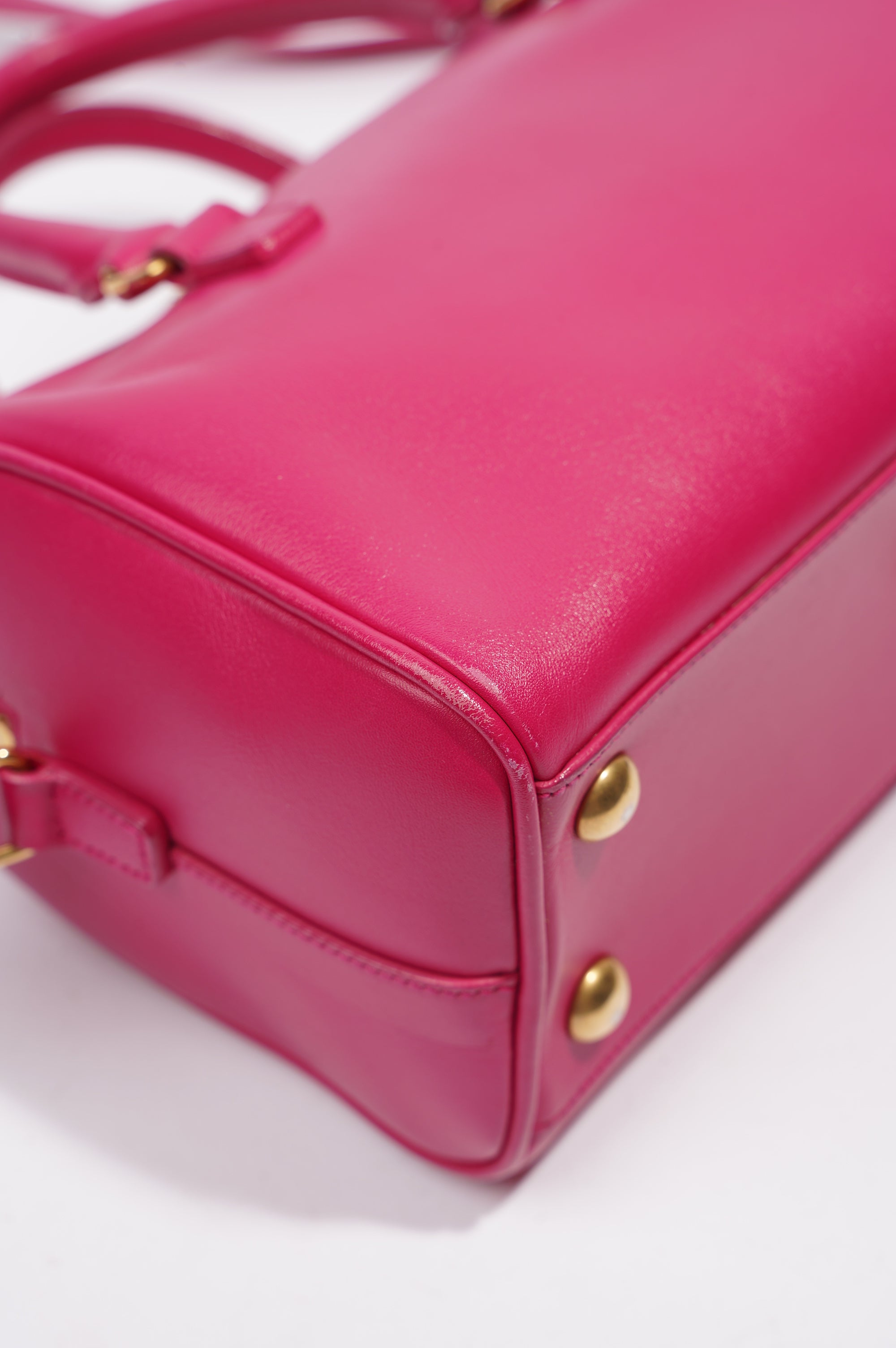 Saint Laurent Mini Duffle Bag Pink Leather