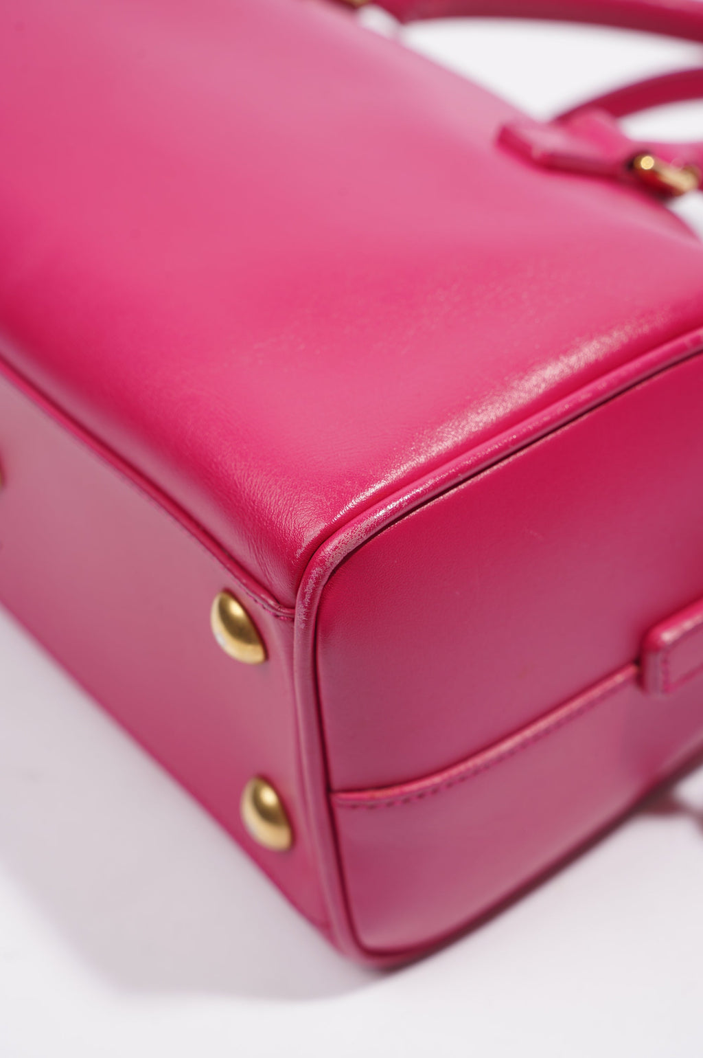 Saint Laurent Mini Duffle Bag Pink Leather