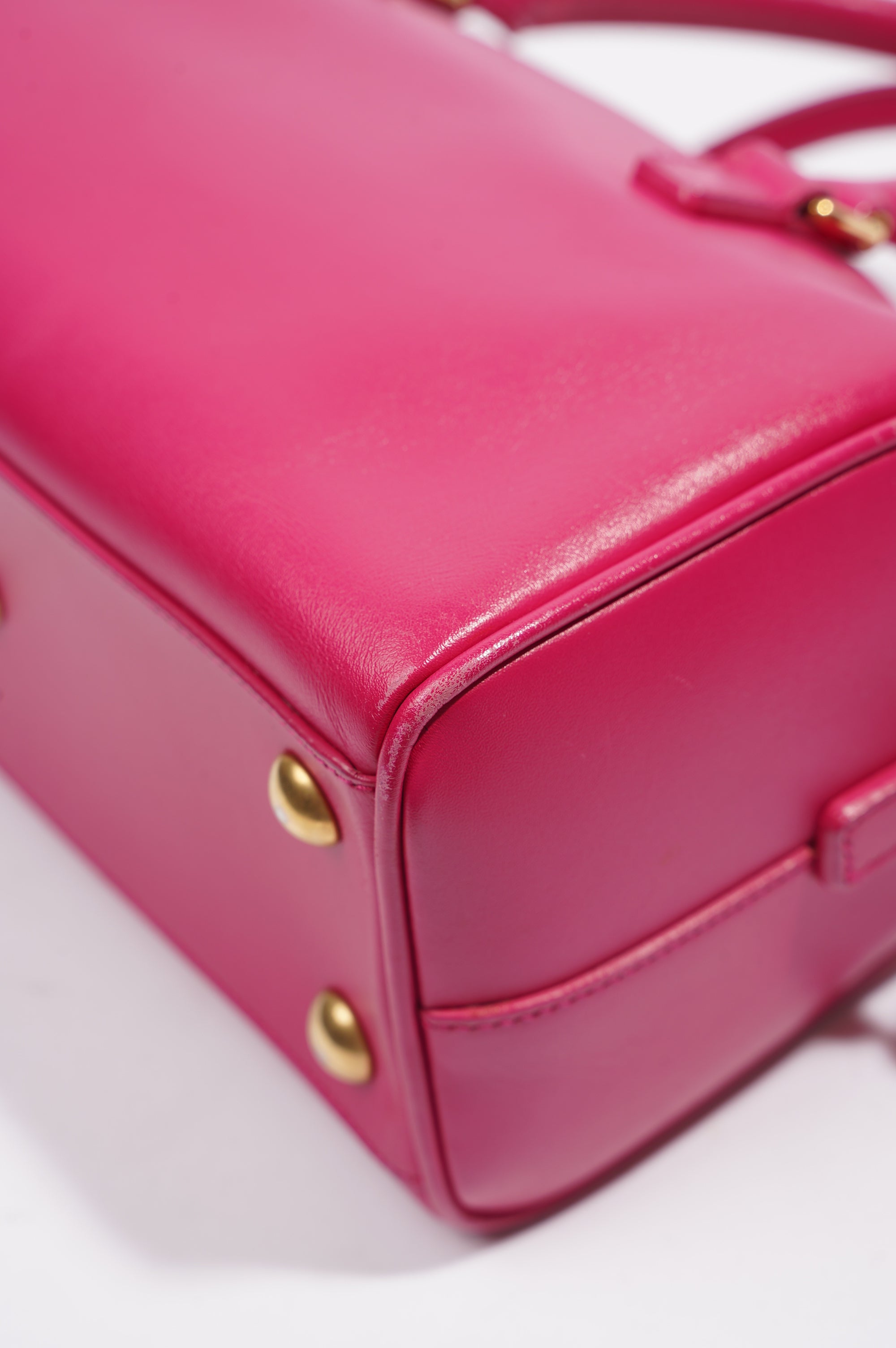 Saint Laurent Mini Duffle Bag Pink Leather