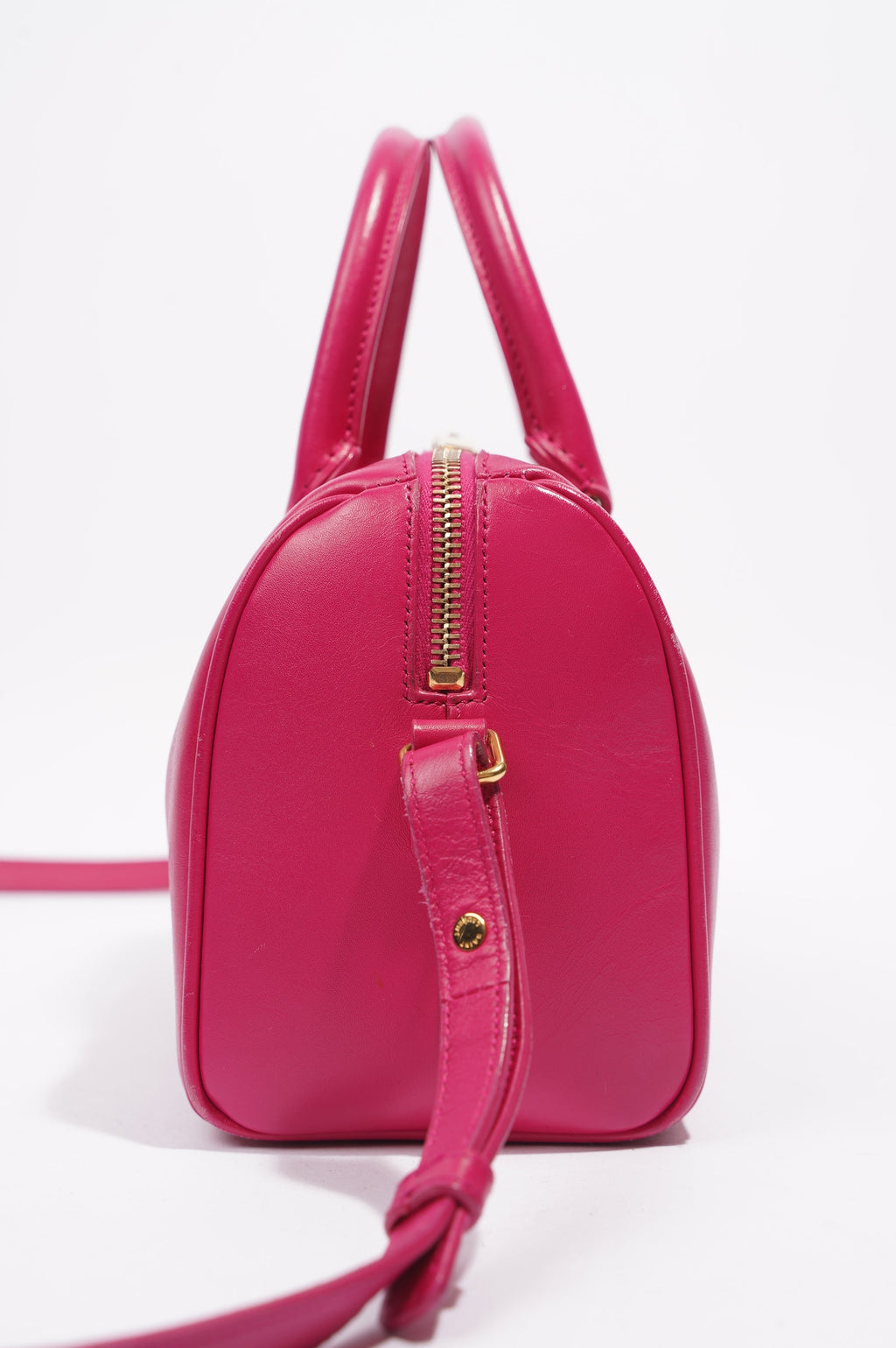 Saint Laurent Mini Duffle Bag Pink Leather