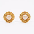 Chanel Gripoix Logo Earings Gold / Gripoix Base Metal