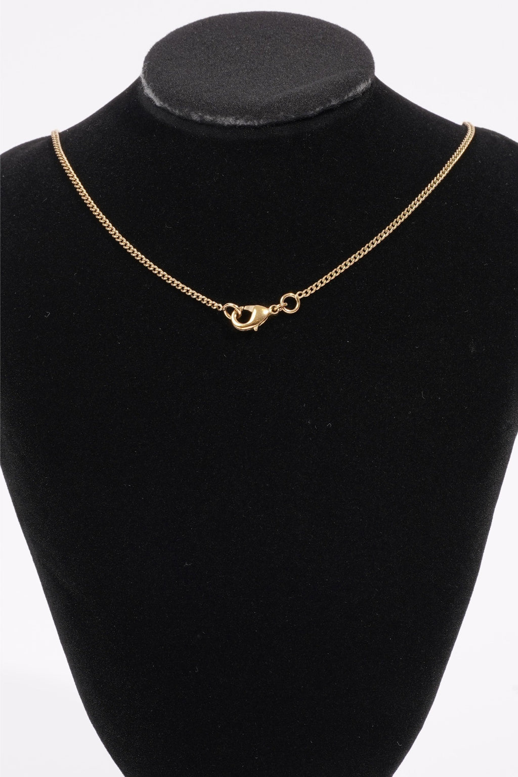Chanel Logo Flower Necklace Gold / White Base Metal