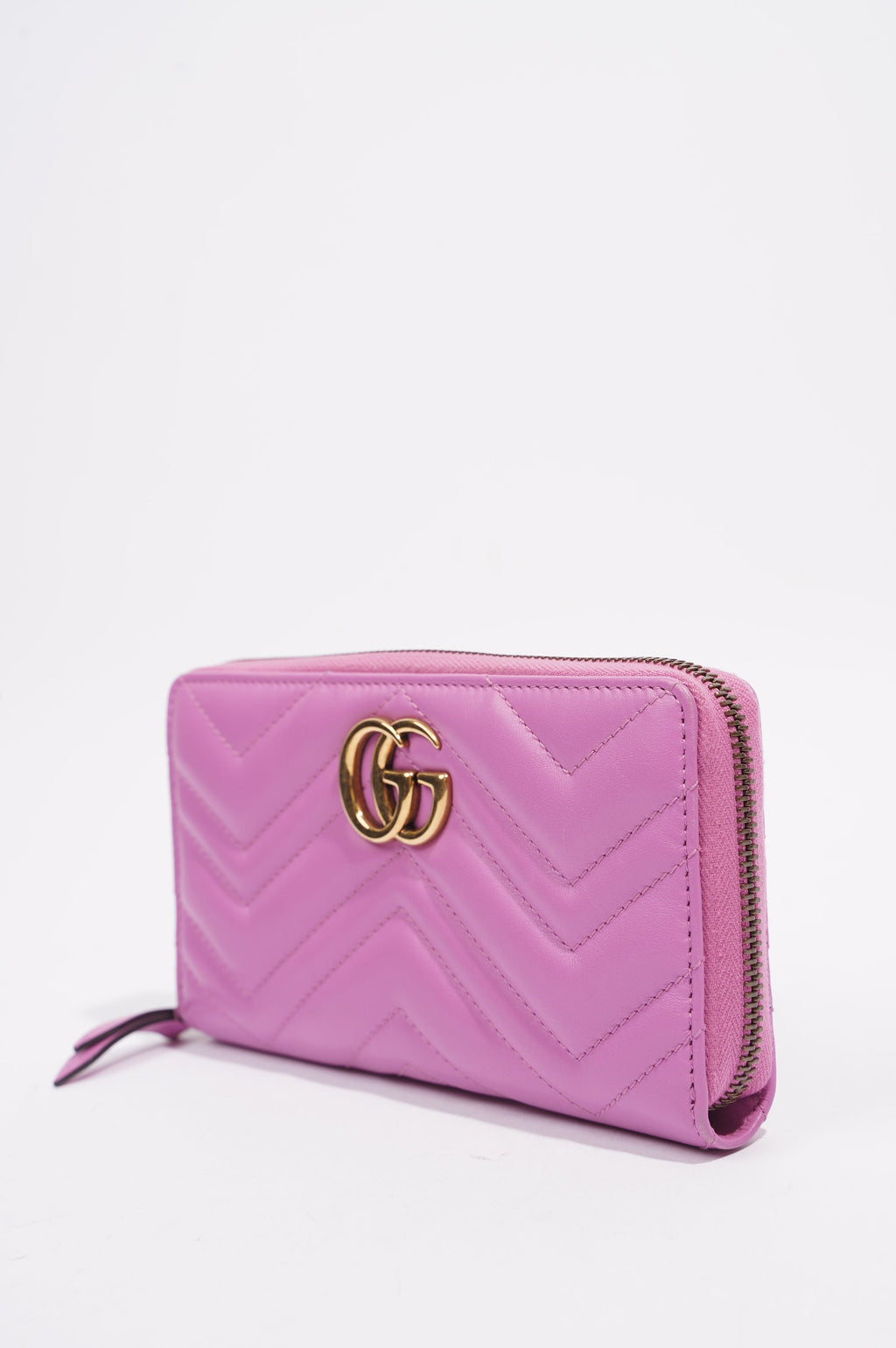 Gucci Marmont Wallet Pink Leather