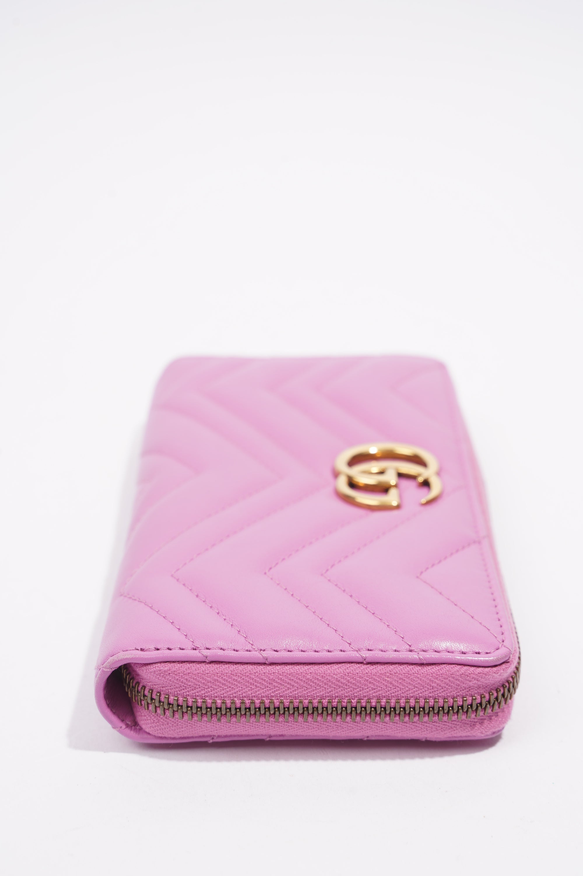 Gucci Marmont Wallet Pink Leather