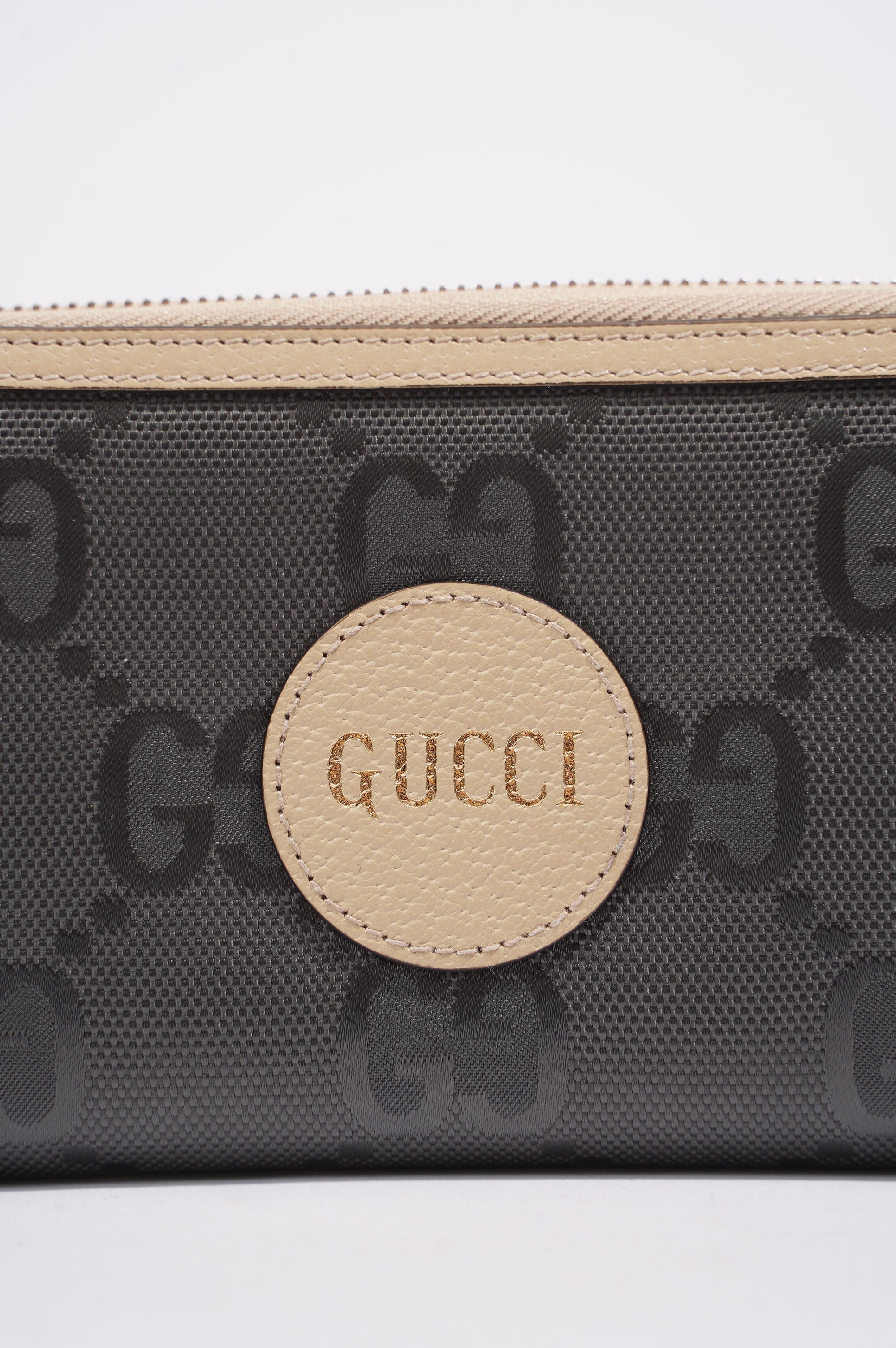 Gucci Off The Grid Long Wallet Black / Beige Canvas