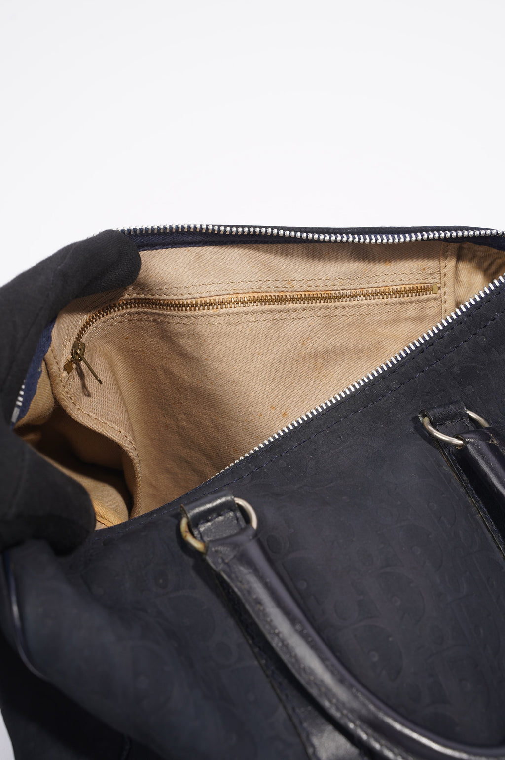Christian Dior Boston Bag Navy Technical Fabric