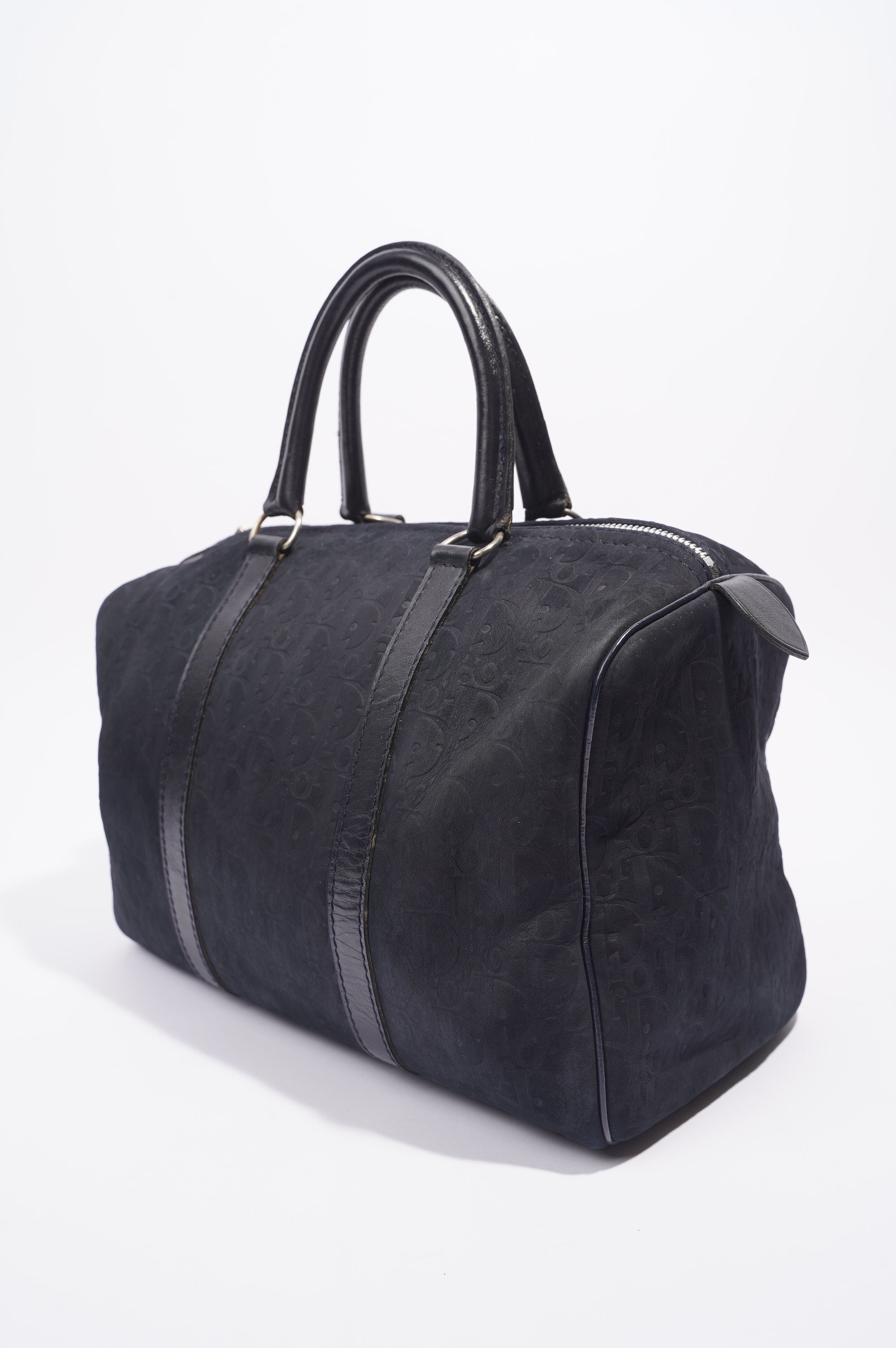 Christian Dior Boston Bag Navy Technical Fabric