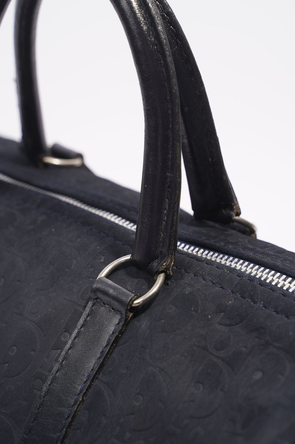 Christian Dior Boston Bag Navy Technical Fabric