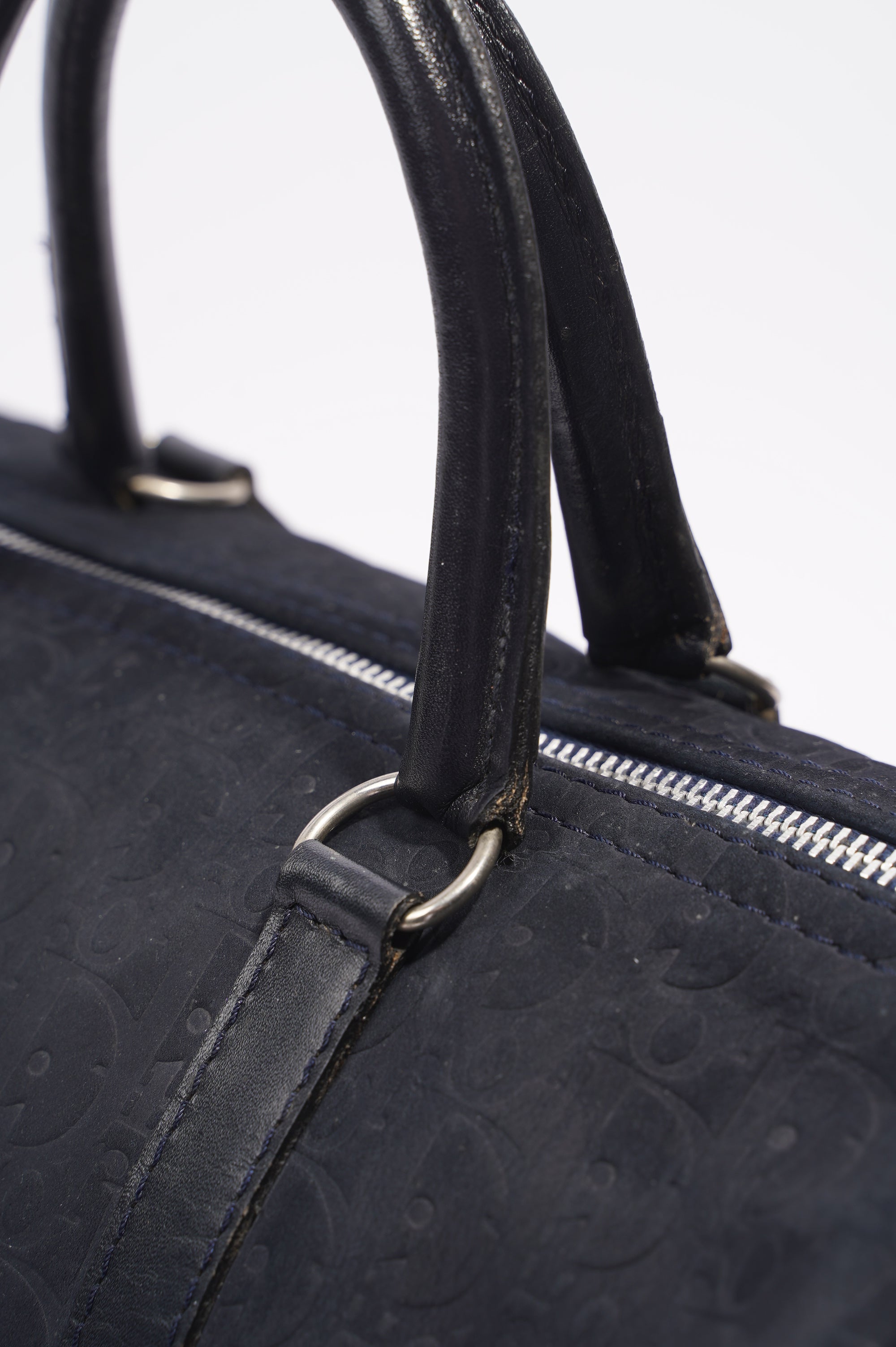Christian Dior Boston Bag Navy Technical Fabric