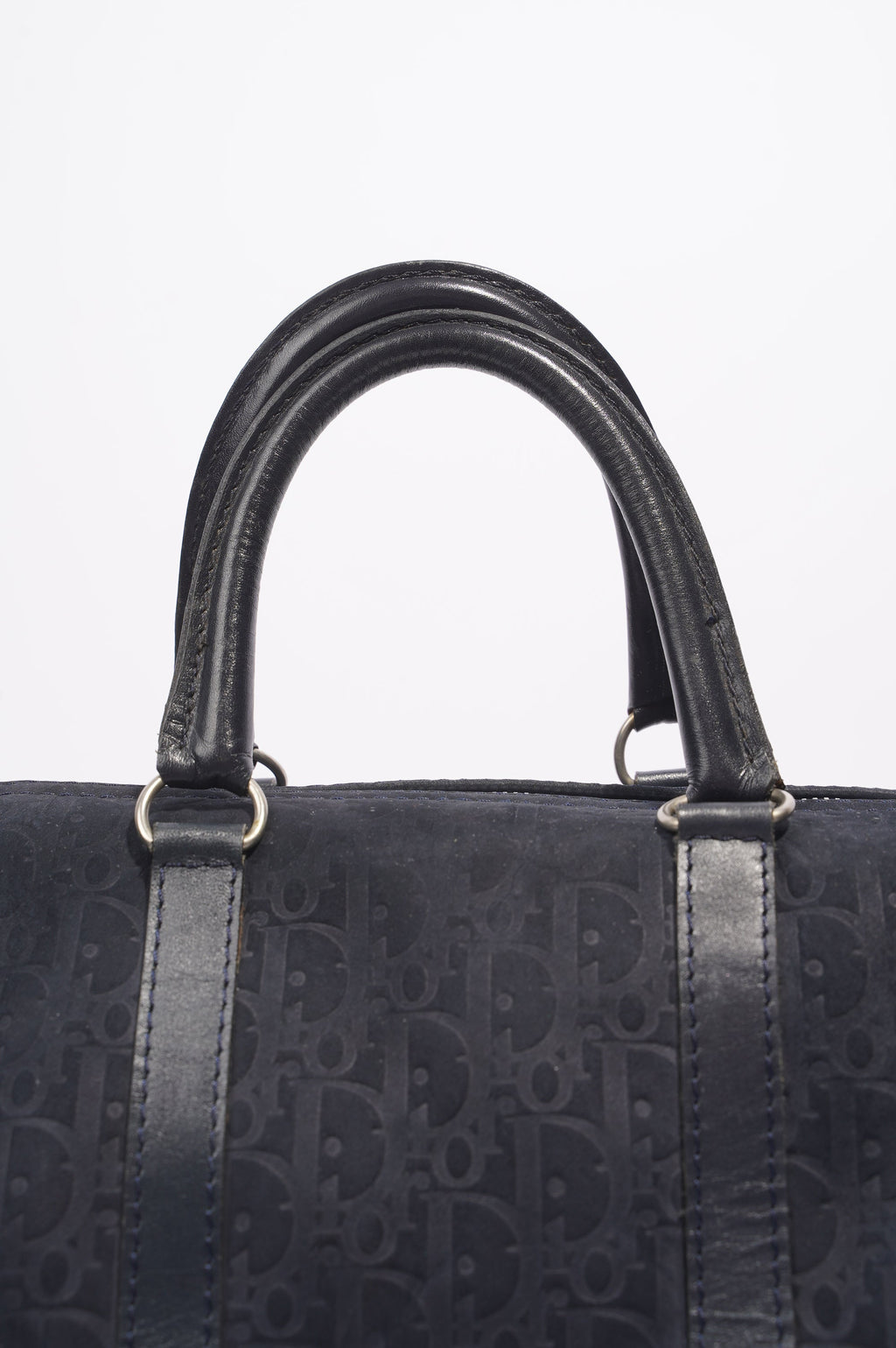 Christian Dior Boston Bag Navy Technical Fabric